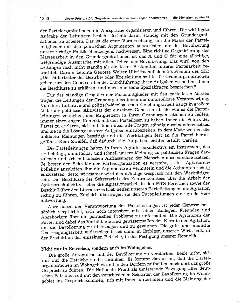 Neuer Weg (NW), Organ des Zentralkomitees (ZK) der SED (Sozialistische Einheitspartei Deutschlands) für Fragen des Parteiaufbaus und des Parteilebens, 10. Jahrgang [Deutsche Demokratische Republik (DDR)] 1955, Seite 1300 (NW ZK SED DDR 1955, S. 1300)
