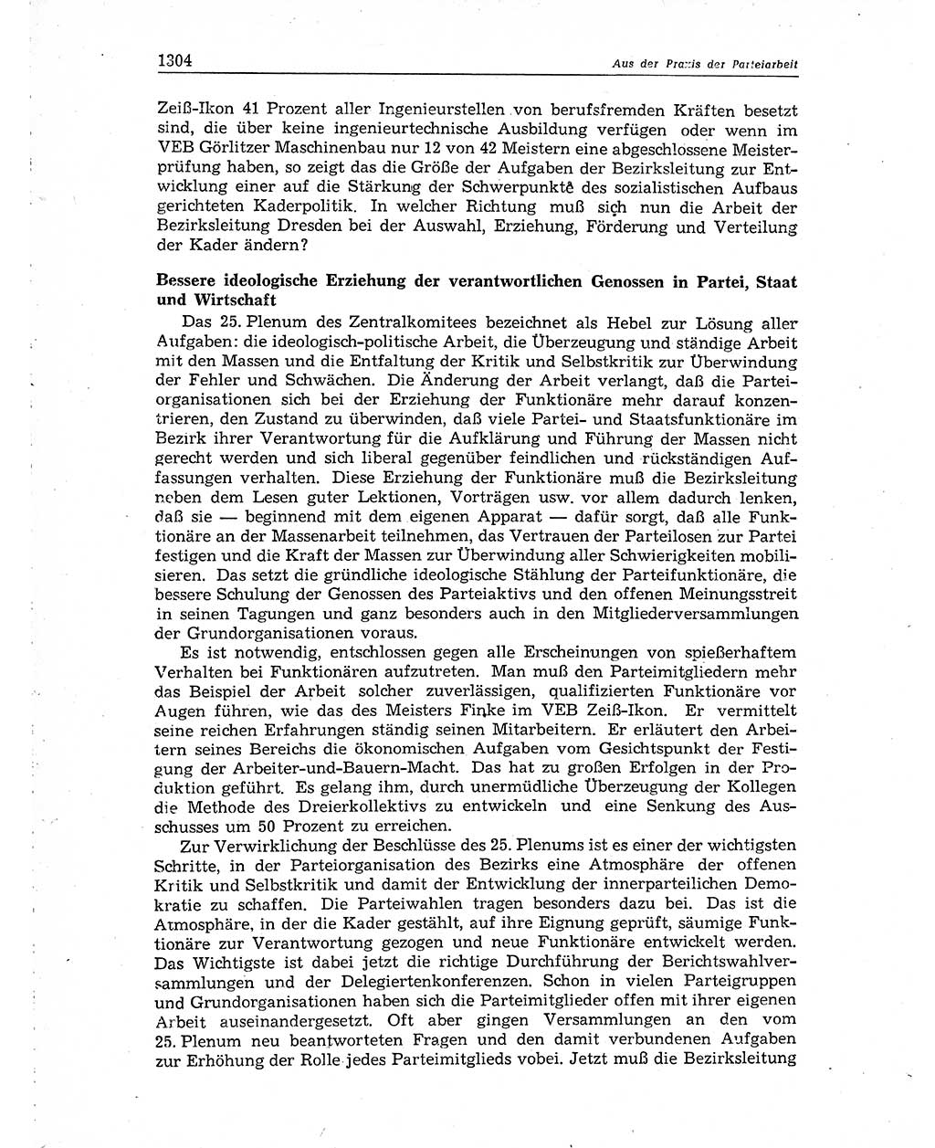 Neuer Weg (NW), Organ des Zentralkomitees (ZK) der SED (Sozialistische Einheitspartei Deutschlands) für Fragen des Parteiaufbaus und des Parteilebens, 10. Jahrgang [Deutsche Demokratische Republik (DDR)] 1955, Seite 1304 (NW ZK SED DDR 1955, S. 1304)