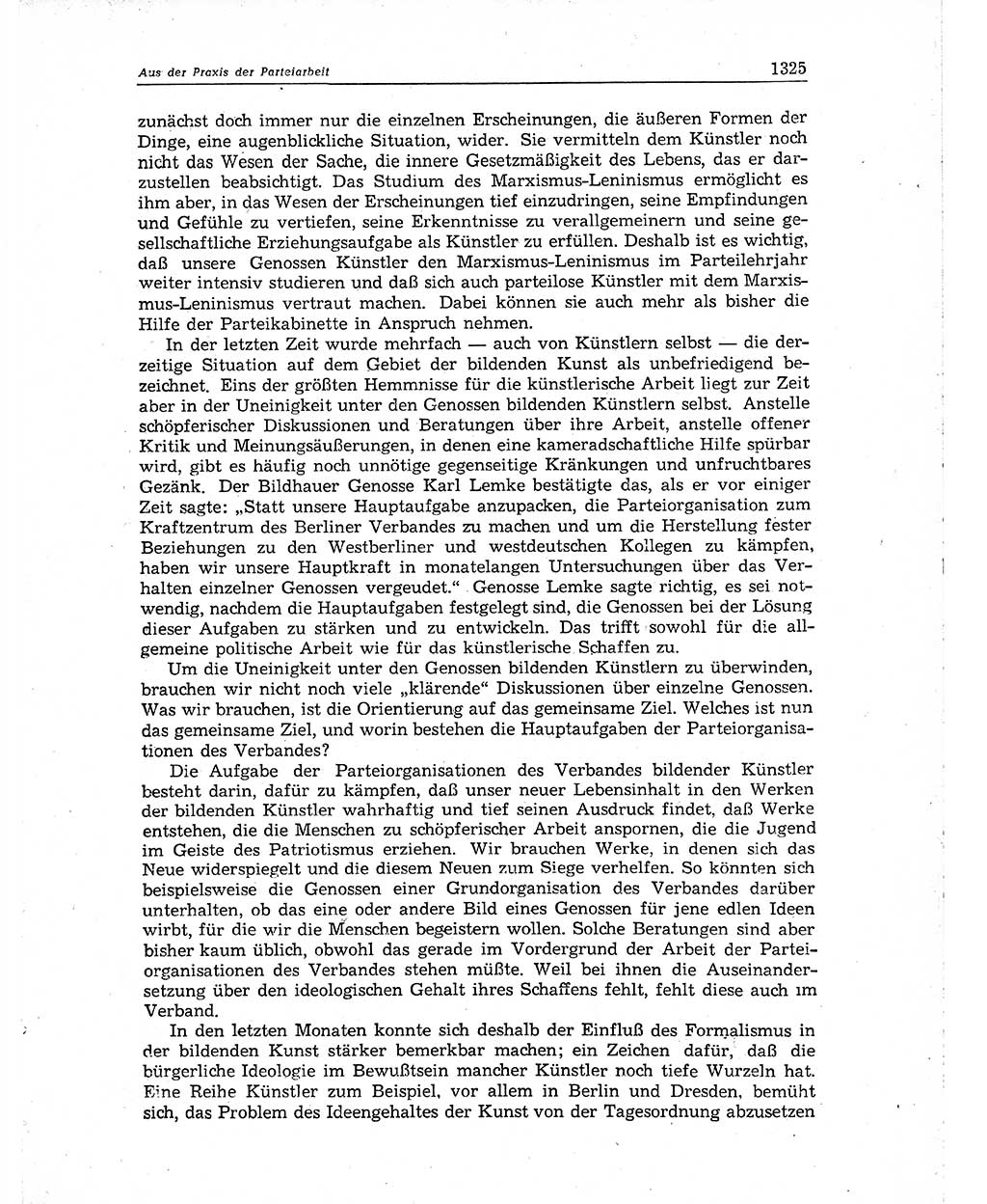 Neuer Weg (NW), Organ des Zentralkomitees (ZK) der SED (Sozialistische Einheitspartei Deutschlands) für Fragen des Parteiaufbaus und des Parteilebens, 10. Jahrgang [Deutsche Demokratische Republik (DDR)] 1955, Seite 1325 (NW ZK SED DDR 1955, S. 1325)