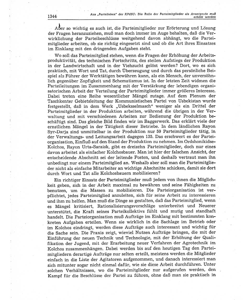 Neuer Weg (NW), Organ des Zentralkomitees (ZK) der SED (Sozialistische Einheitspartei Deutschlands) für Fragen des Parteiaufbaus und des Parteilebens, 10. Jahrgang [Deutsche Demokratische Republik (DDR)] 1955, Seite 1344 (NW ZK SED DDR 1955, S. 1344)