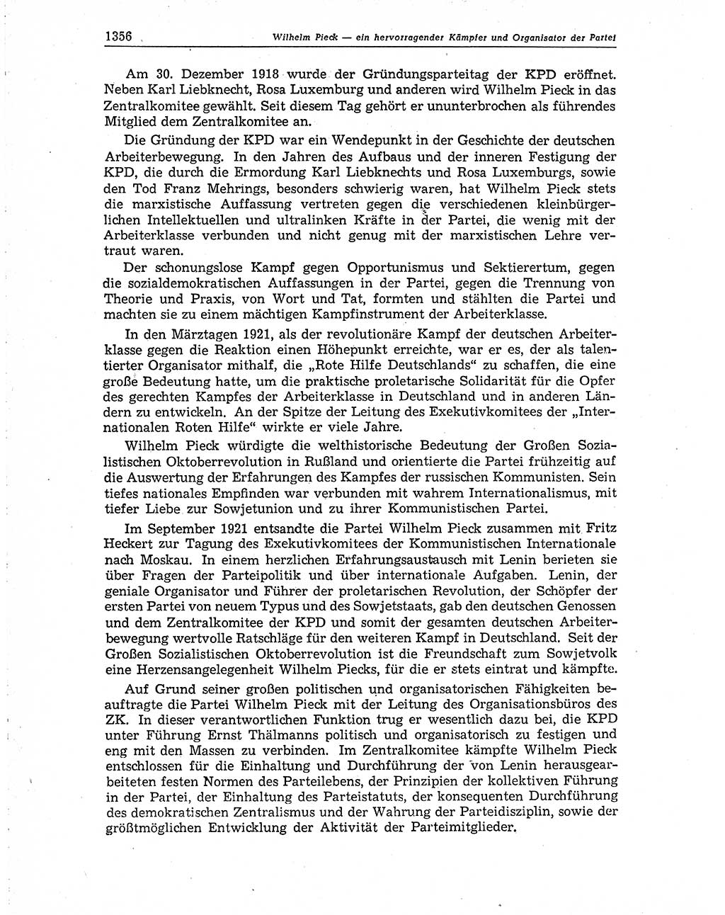 Neuer Weg (NW), Organ des Zentralkomitees (ZK) der SED (Sozialistische Einheitspartei Deutschlands) für Fragen des Parteiaufbaus und des Parteilebens, 10. Jahrgang [Deutsche Demokratische Republik (DDR)] 1955, Seite 1356 (NW ZK SED DDR 1955, S. 1356)