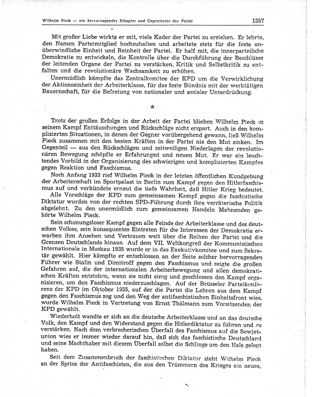 Neuer Weg (NW), Organ des Zentralkomitees (ZK) der SED (Sozialistische Einheitspartei Deutschlands) für Fragen des Parteiaufbaus und des Parteilebens, 10. Jahrgang [Deutsche Demokratische Republik (DDR)] 1955, Seite 1357 (NW ZK SED DDR 1955, S. 1357)