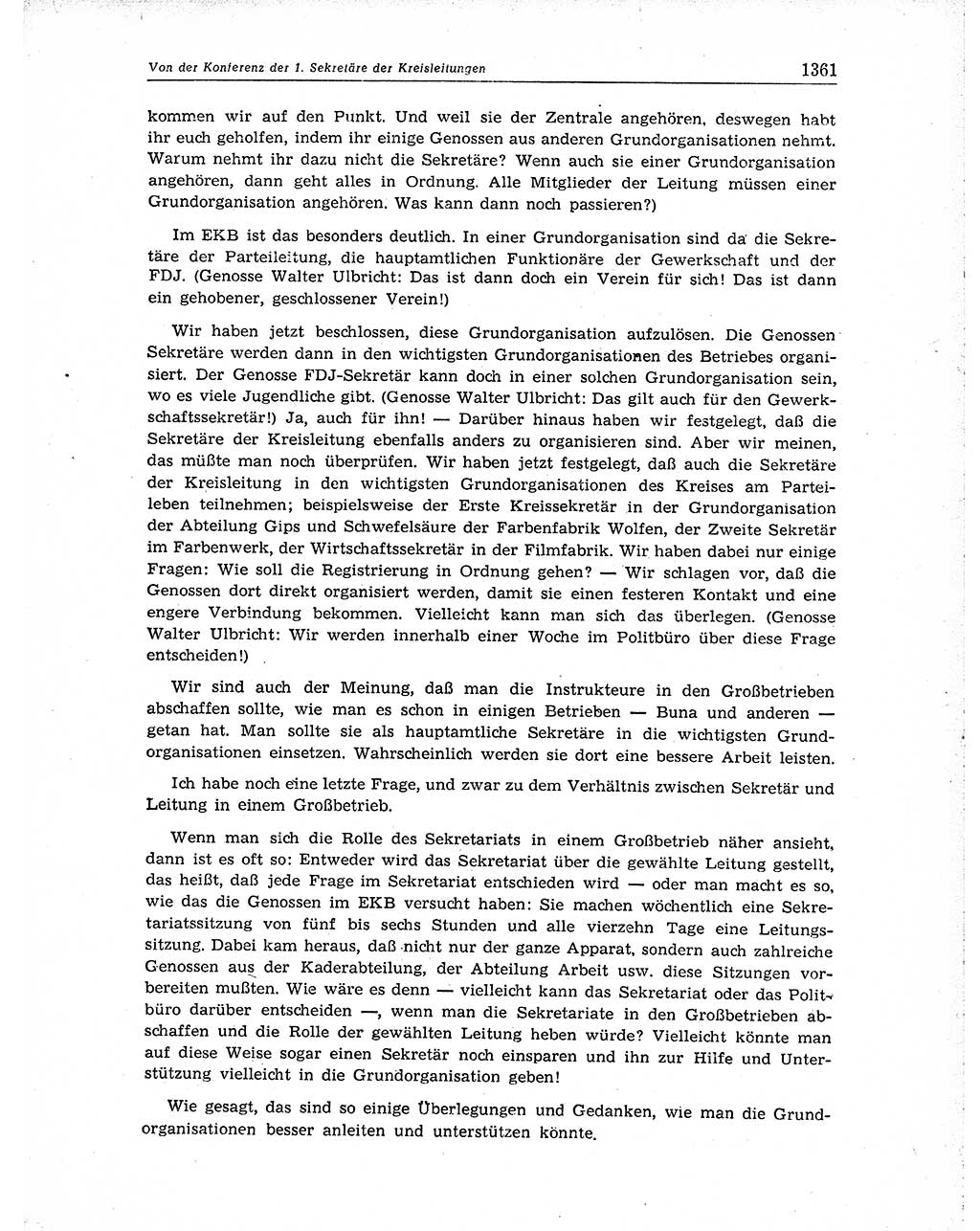 Neuer Weg (NW), Organ des Zentralkomitees (ZK) der SED (Sozialistische Einheitspartei Deutschlands) für Fragen des Parteiaufbaus und des Parteilebens, 10. Jahrgang [Deutsche Demokratische Republik (DDR)] 1955, Seite 1361 (NW ZK SED DDR 1955, S. 1361)