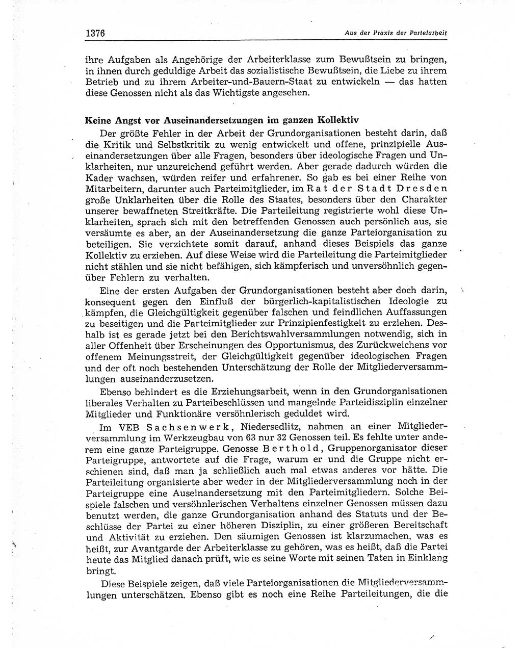 Neuer Weg (NW), Organ des Zentralkomitees (ZK) der SED (Sozialistische Einheitspartei Deutschlands) für Fragen des Parteiaufbaus und des Parteilebens, 10. Jahrgang [Deutsche Demokratische Republik (DDR)] 1955, Seite 1376 (NW ZK SED DDR 1955, S. 1376)
