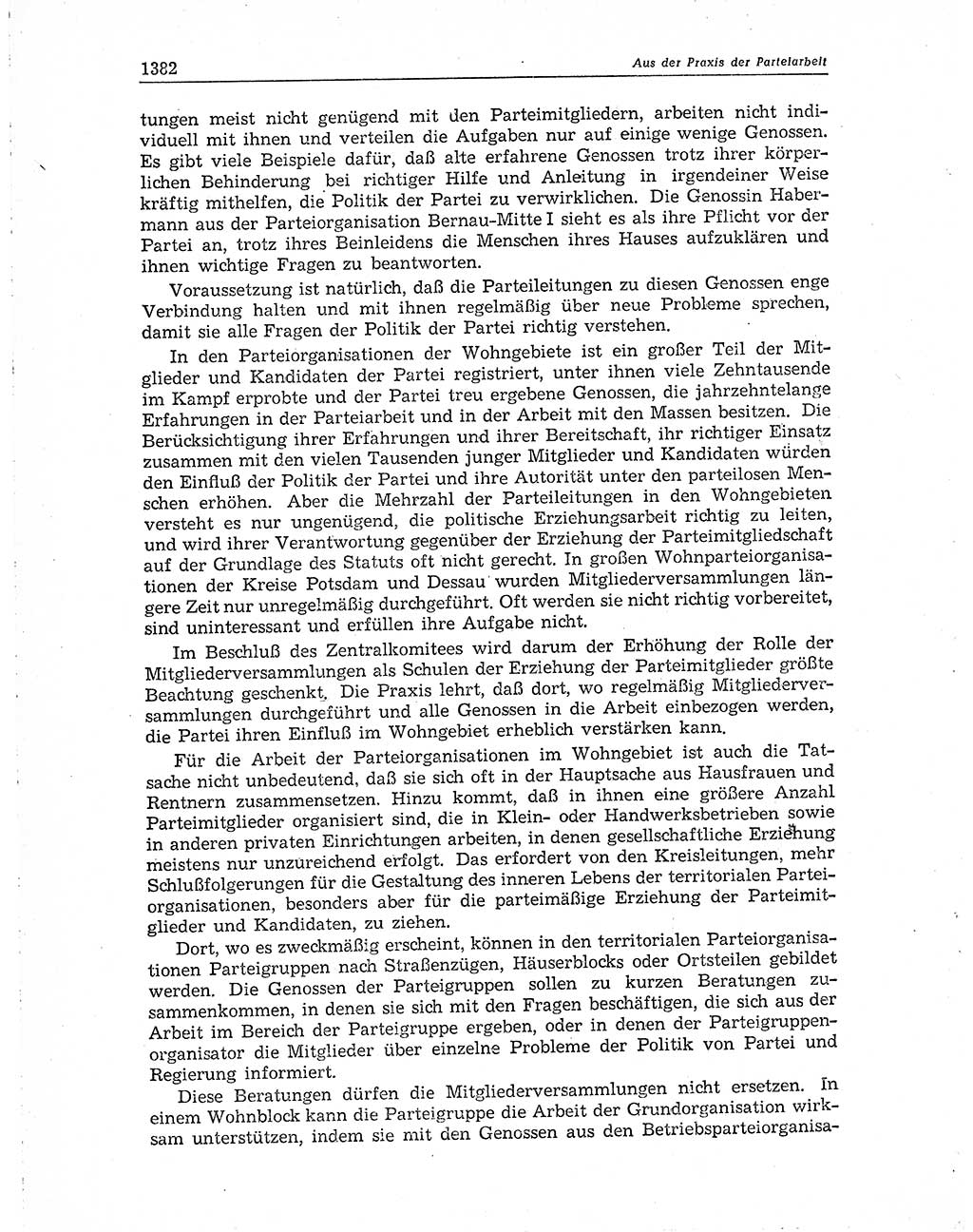 Neuer Weg (NW), Organ des Zentralkomitees (ZK) der SED (Sozialistische Einheitspartei Deutschlands) für Fragen des Parteiaufbaus und des Parteilebens, 10. Jahrgang [Deutsche Demokratische Republik (DDR)] 1955, Seite 1382 (NW ZK SED DDR 1955, S. 1382)