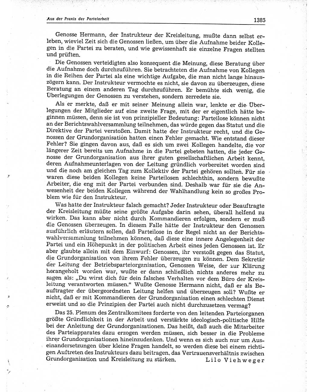 Neuer Weg (NW), Organ des Zentralkomitees (ZK) der SED (Sozialistische Einheitspartei Deutschlands) für Fragen des Parteiaufbaus und des Parteilebens, 10. Jahrgang [Deutsche Demokratische Republik (DDR)] 1955, Seite 1385 (NW ZK SED DDR 1955, S. 1385)