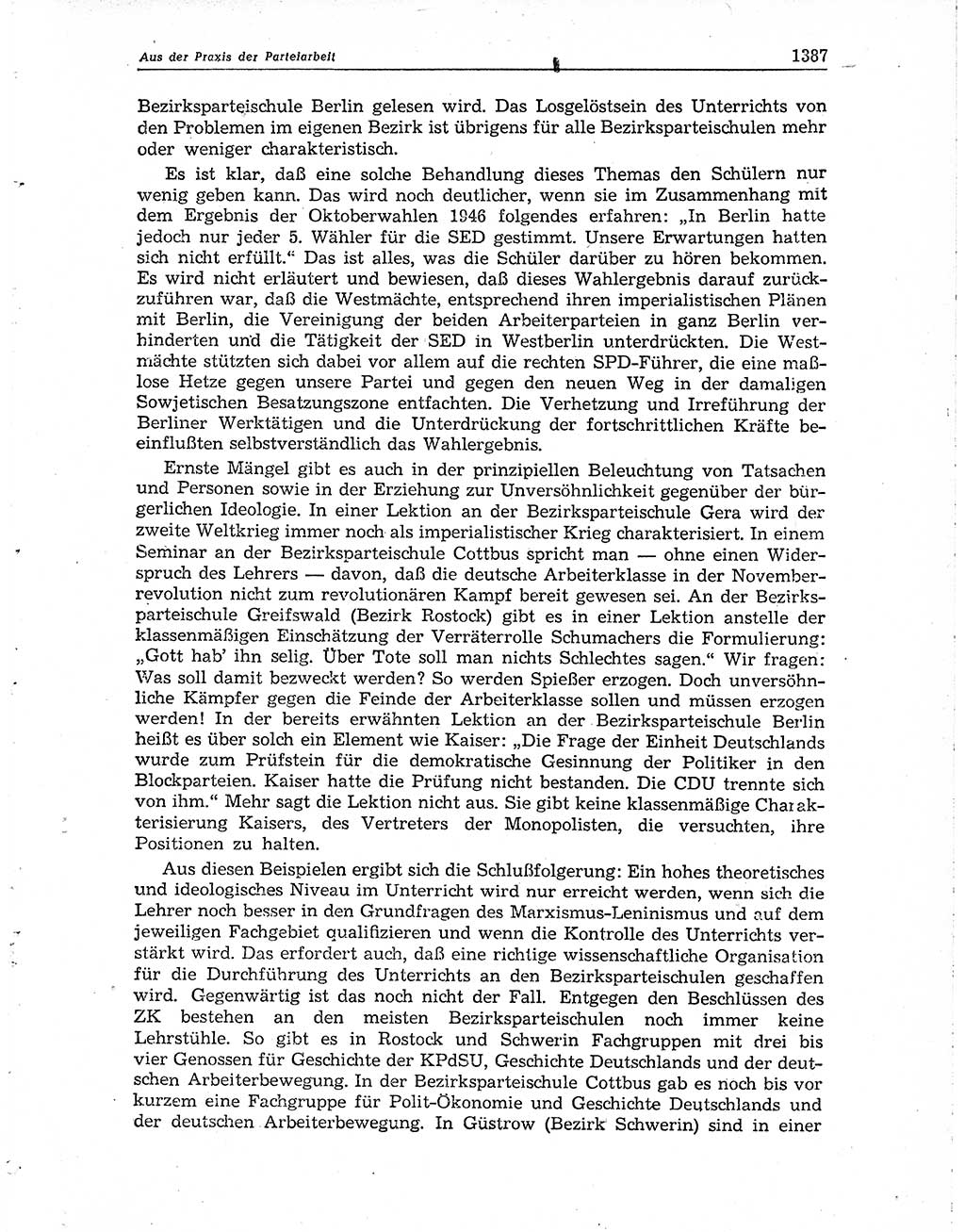 Neuer Weg (NW), Organ des Zentralkomitees (ZK) der SED (Sozialistische Einheitspartei Deutschlands) für Fragen des Parteiaufbaus und des Parteilebens, 10. Jahrgang [Deutsche Demokratische Republik (DDR)] 1955, Seite 1387 (NW ZK SED DDR 1955, S. 1387)