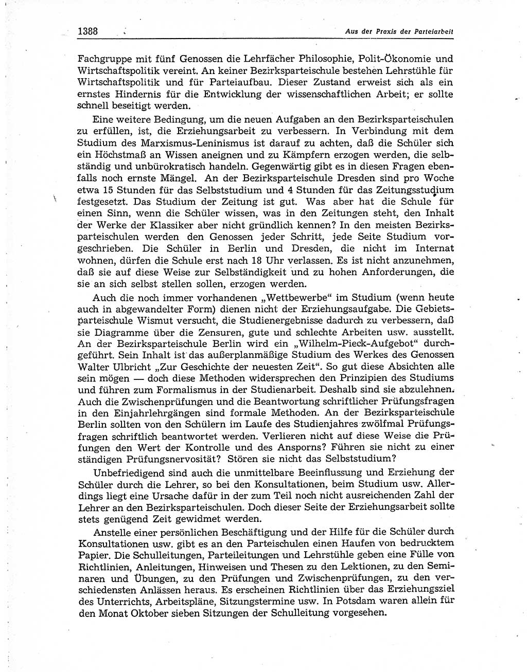 Neuer Weg (NW), Organ des Zentralkomitees (ZK) der SED (Sozialistische Einheitspartei Deutschlands) für Fragen des Parteiaufbaus und des Parteilebens, 10. Jahrgang [Deutsche Demokratische Republik (DDR)] 1955, Seite 1388 (NW ZK SED DDR 1955, S. 1388)