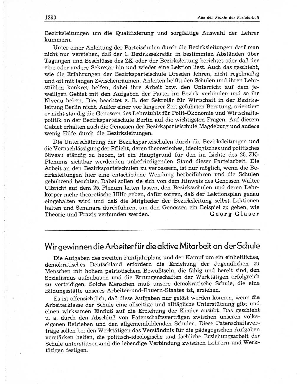 Neuer Weg (NW), Organ des Zentralkomitees (ZK) der SED (Sozialistische Einheitspartei Deutschlands) für Fragen des Parteiaufbaus und des Parteilebens, 10. Jahrgang [Deutsche Demokratische Republik (DDR)] 1955, Seite 1390 (NW ZK SED DDR 1955, S. 1390)