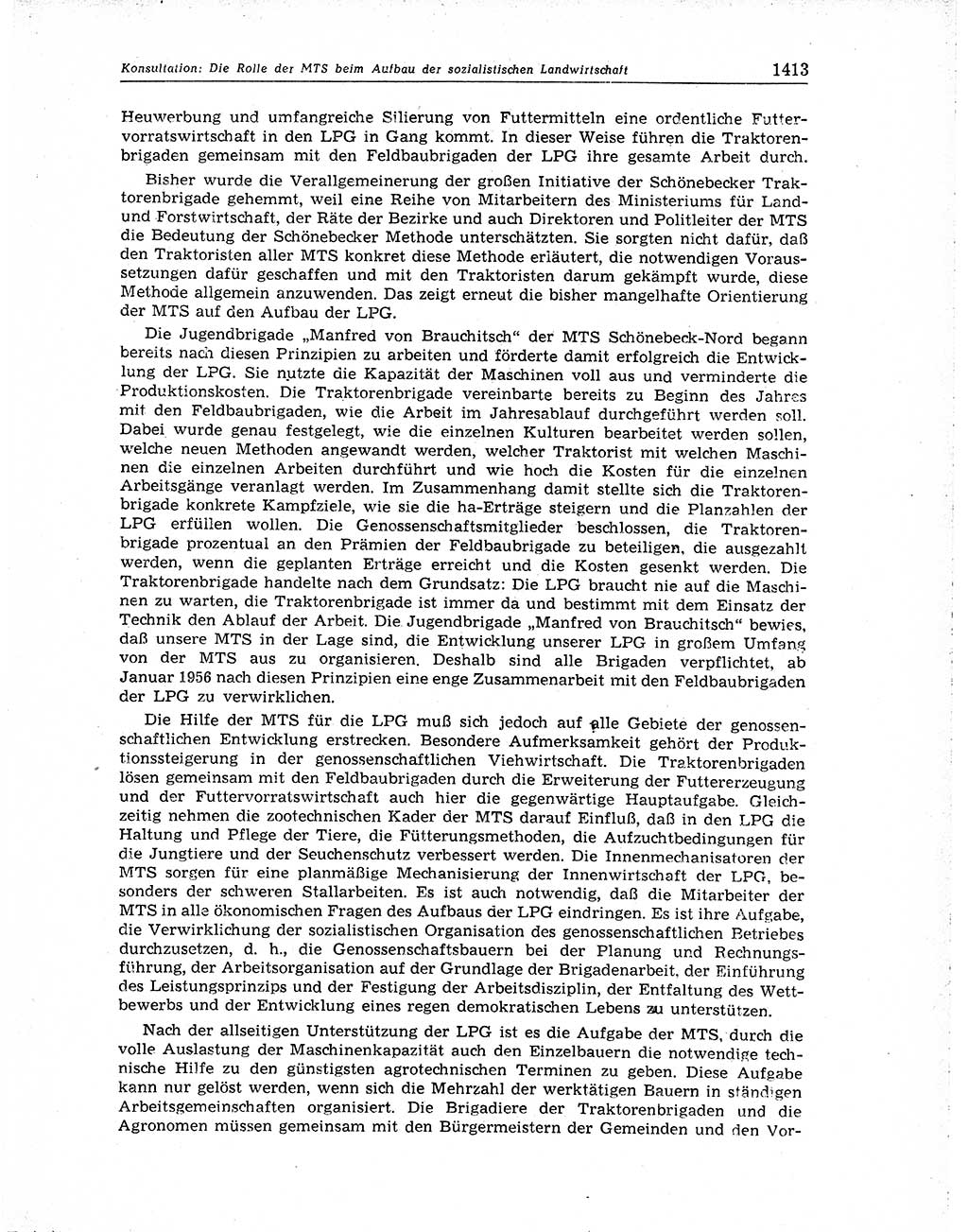 Neuer Weg (NW), Organ des Zentralkomitees (ZK) der SED (Sozialistische Einheitspartei Deutschlands) für Fragen des Parteiaufbaus und des Parteilebens, 10. Jahrgang [Deutsche Demokratische Republik (DDR)] 1955, Seite 1413 (NW ZK SED DDR 1955, S. 1413)