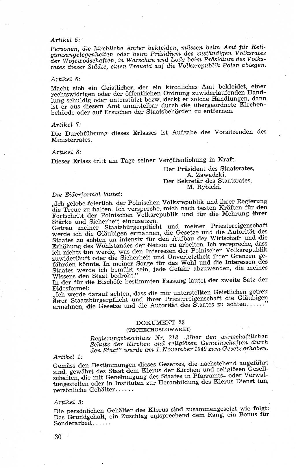 Recht in Fesseln, Dokumente, Internationale Juristen-Kommission [Bundesrepublik Deutschland (BRD)] 1955, Seite 30 (R. Dok. IJK BRD 1955, S. 30)