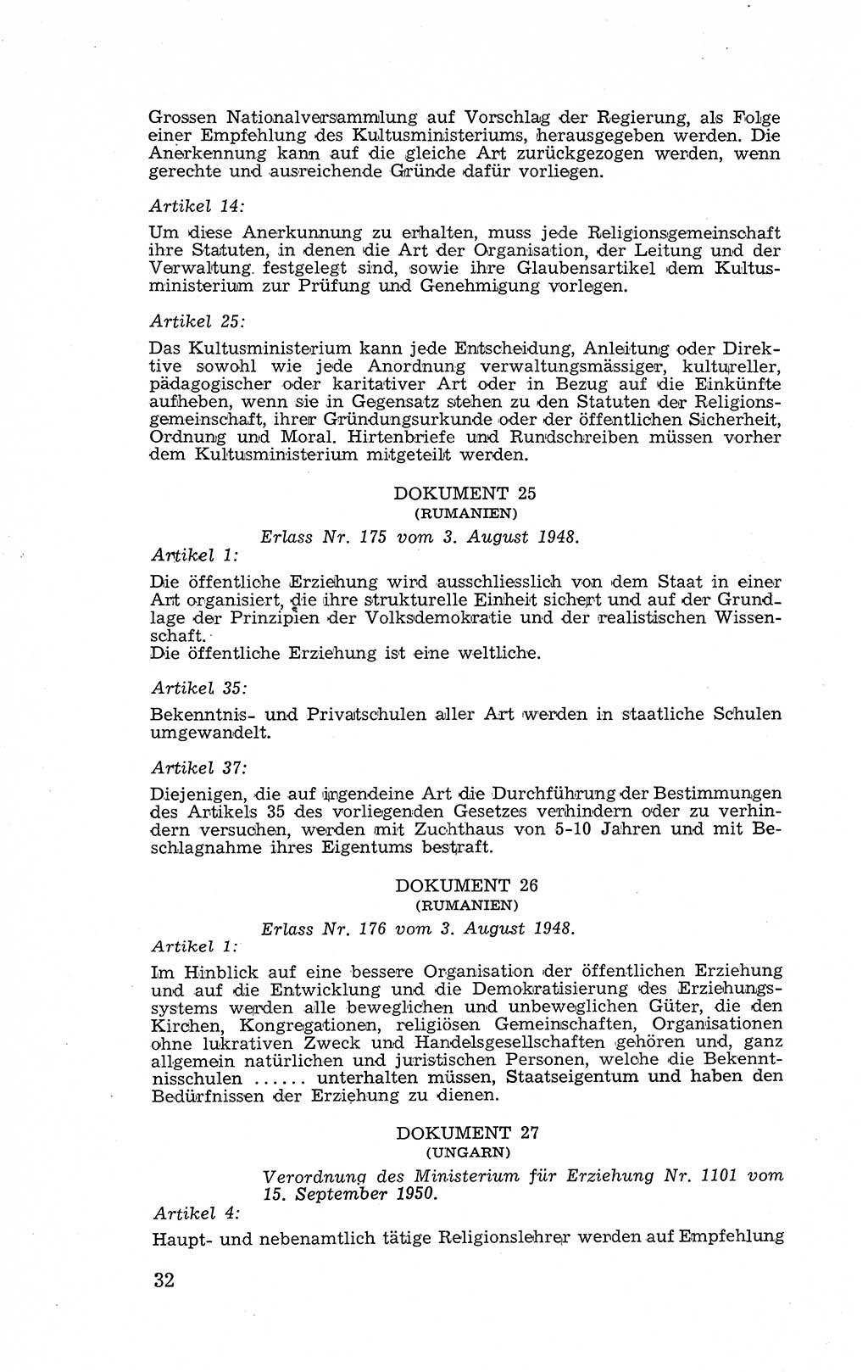 Recht in Fesseln, Dokumente, Internationale Juristen-Kommission [Bundesrepublik Deutschland (BRD)] 1955, Seite 32 (R. Dok. IJK BRD 1955, S. 32)