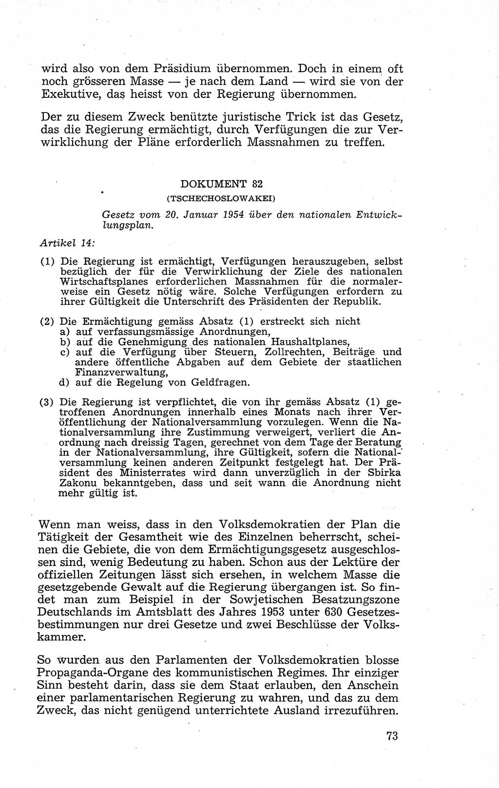 Recht in Fesseln, Dokumente, Internationale Juristen-Kommission [Bundesrepublik Deutschland (BRD)] 1955, Seite 73 (R. Dok. IJK BRD 1955, S. 73)