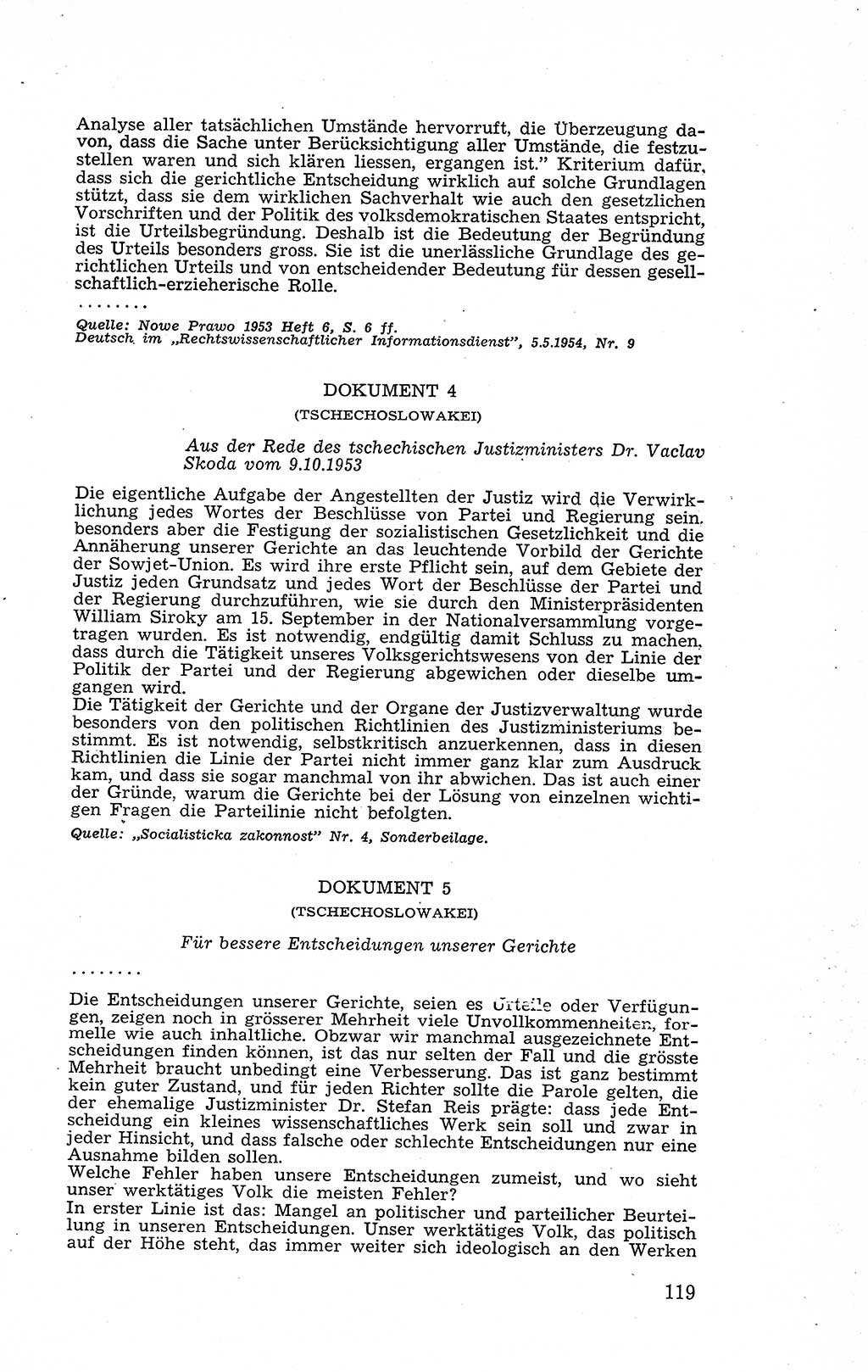 Recht in Fesseln, Dokumente, Internationale Juristen-Kommission [Bundesrepublik Deutschland (BRD)] 1955, Seite 119 (R. Dok. IJK BRD 1955, S. 119)