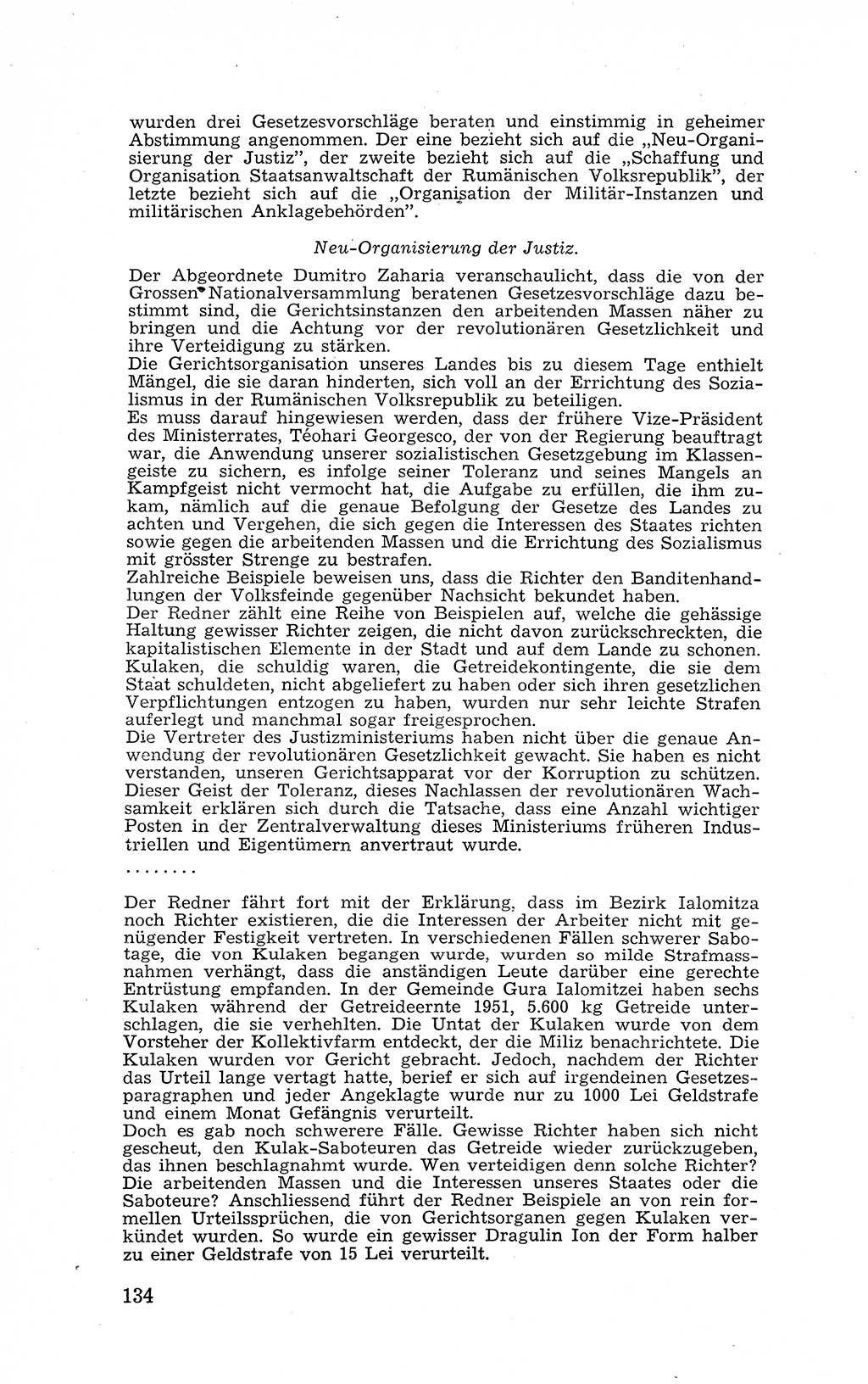 Recht in Fesseln, Dokumente, Internationale Juristen-Kommission [Bundesrepublik Deutschland (BRD)] 1955, Seite 134 (R. Dok. IJK BRD 1955, S. 134)