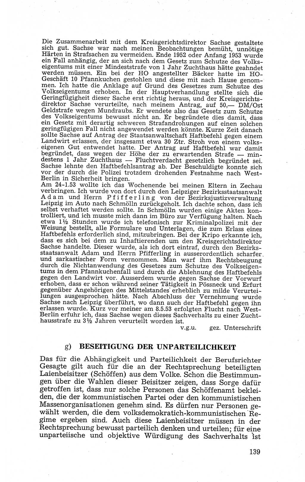 Recht in Fesseln, Dokumente, Internationale Juristen-Kommission [Bundesrepublik Deutschland (BRD)] 1955, Seite 139 (R. Dok. IJK BRD 1955, S. 139)