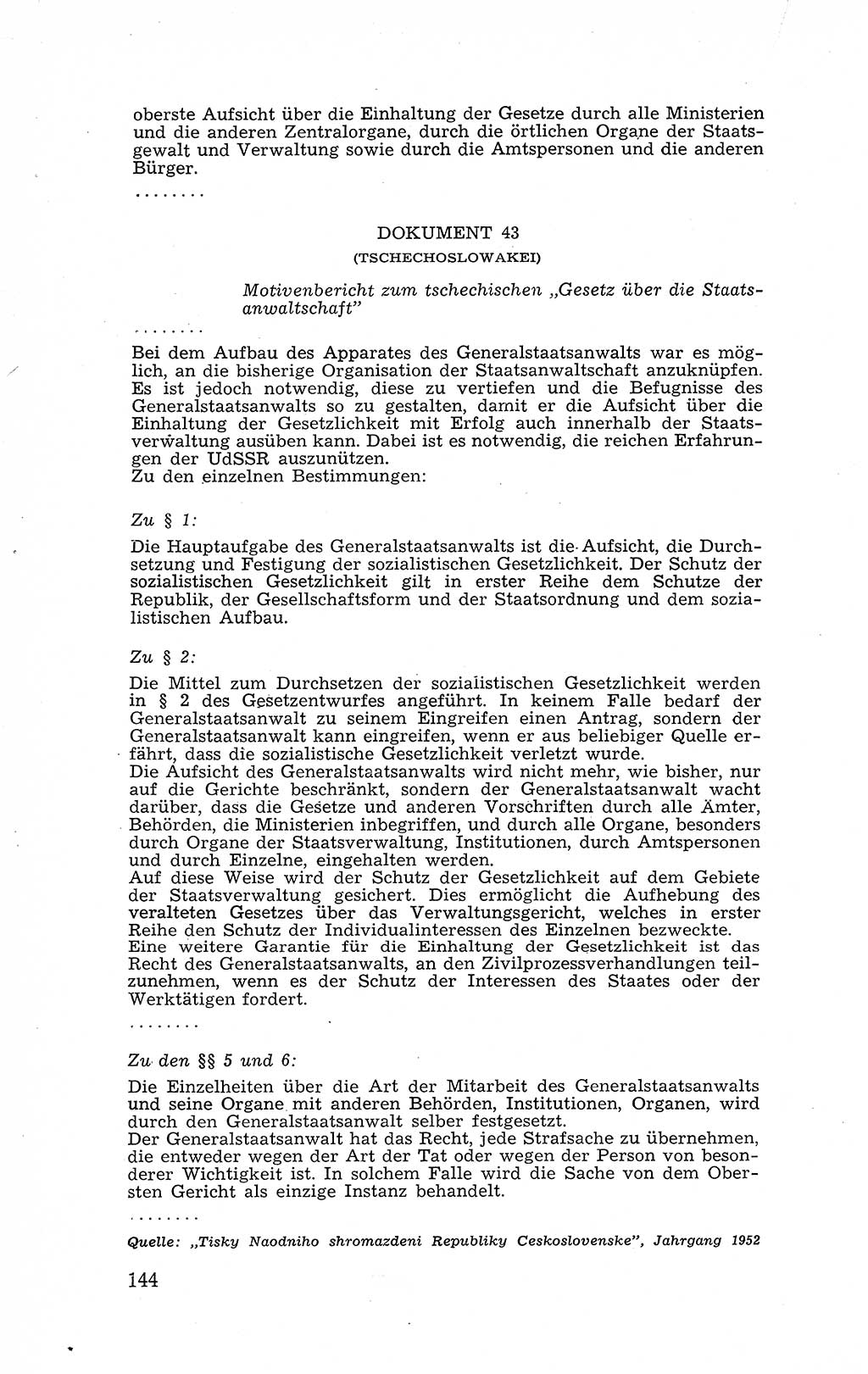 Recht in Fesseln, Dokumente, Internationale Juristen-Kommission [Bundesrepublik Deutschland (BRD)] 1955, Seite 144 (R. Dok. IJK BRD 1955, S. 144)