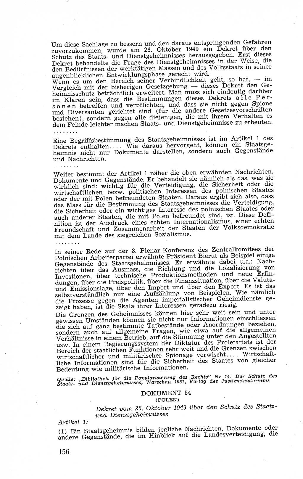 Recht in Fesseln, Dokumente, Internationale Juristen-Kommission [Bundesrepublik Deutschland (BRD)] 1955, Seite 156 (R. Dok. IJK BRD 1955, S. 156)
