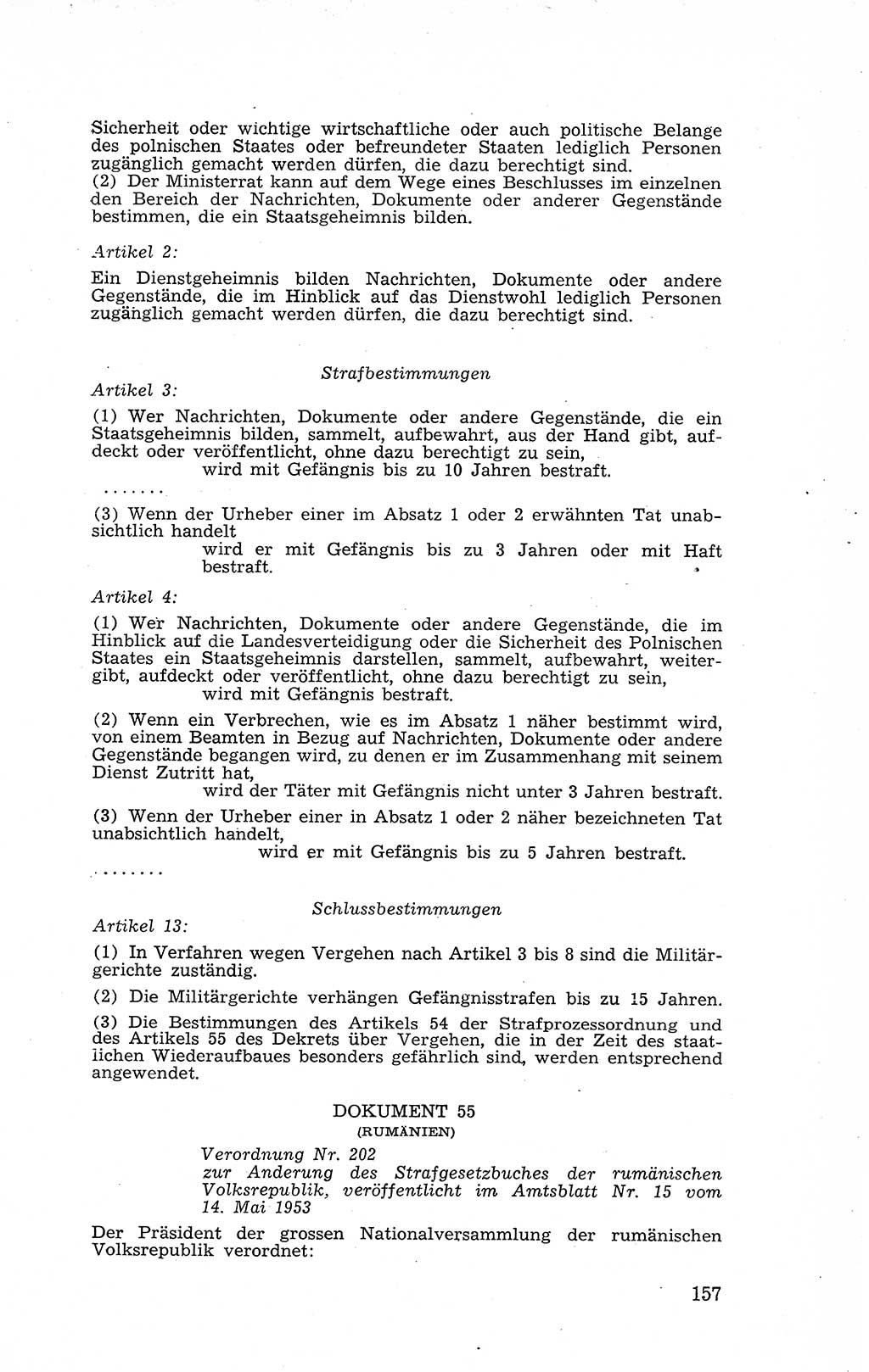 Recht in Fesseln, Dokumente, Internationale Juristen-Kommission [Bundesrepublik Deutschland (BRD)] 1955, Seite 157 (R. Dok. IJK BRD 1955, S. 157)