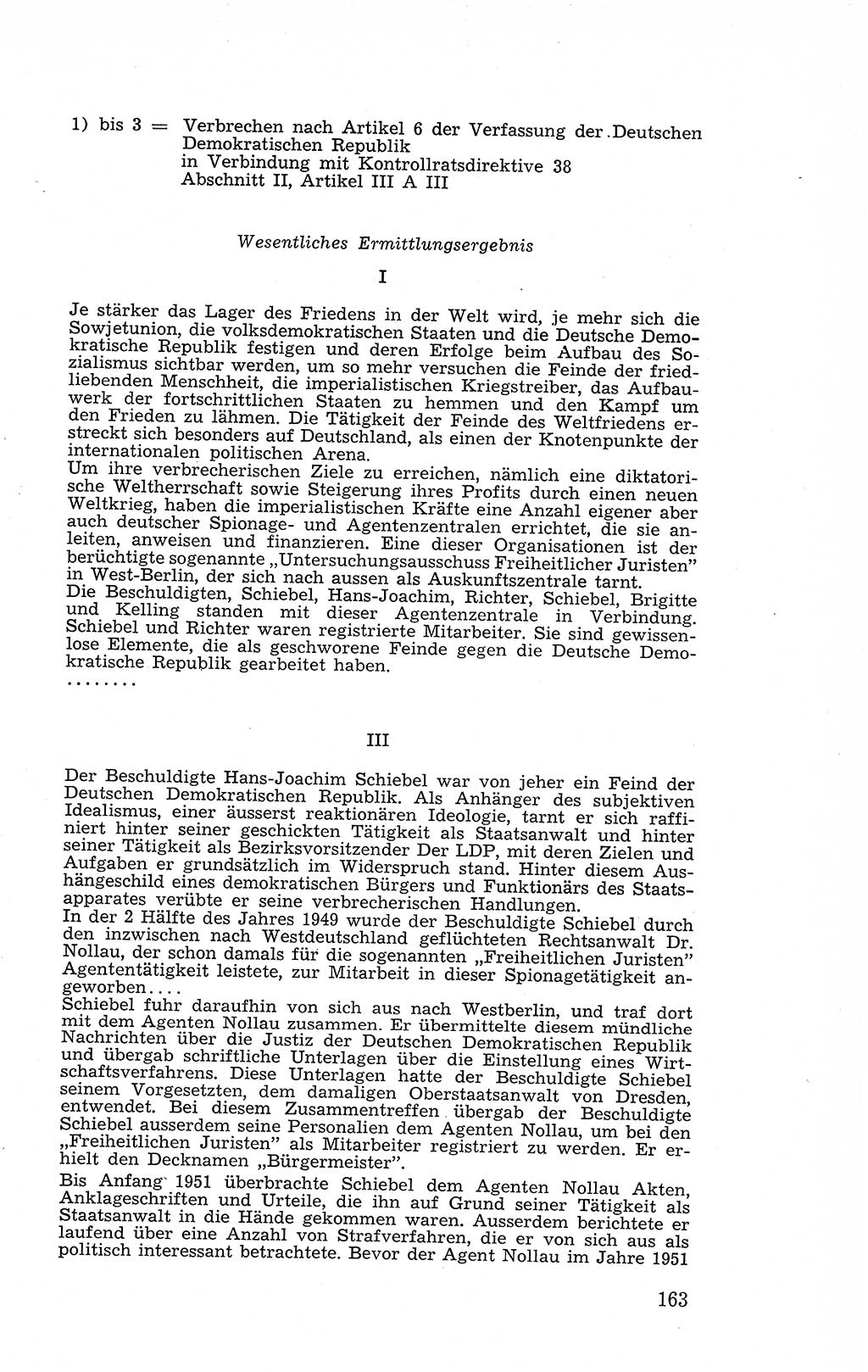 Recht in Fesseln, Dokumente, Internationale Juristen-Kommission [Bundesrepublik Deutschland (BRD)] 1955, Seite 163 (R. Dok. IJK BRD 1955, S. 163)