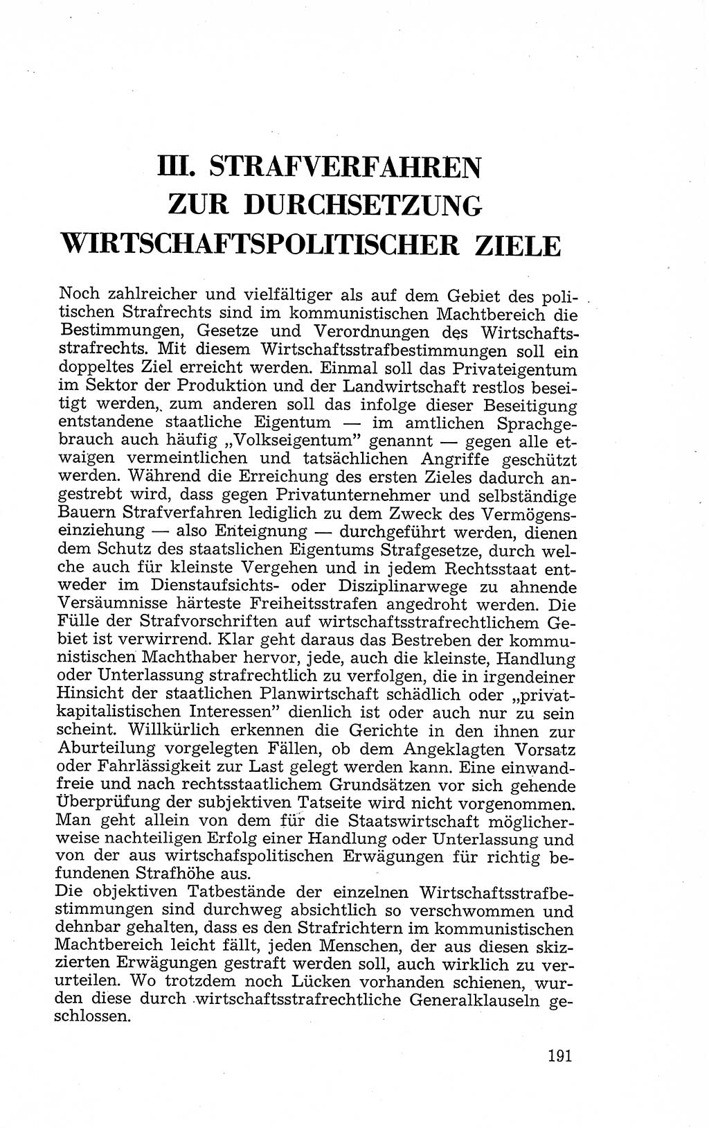 Recht in Fesseln, Dokumente, Internationale Juristen-Kommission [Bundesrepublik Deutschland (BRD)] 1955, Seite 191 (R. Dok. IJK BRD 1955, S. 191)