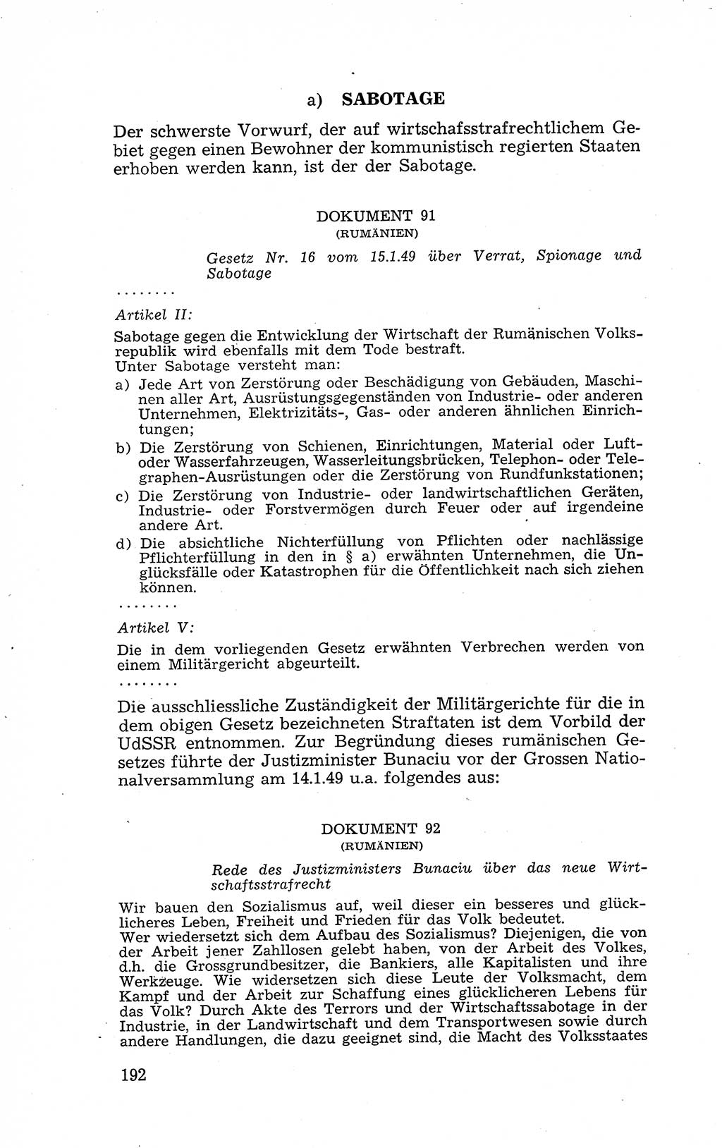 Recht in Fesseln, Dokumente, Internationale Juristen-Kommission [Bundesrepublik Deutschland (BRD)] 1955, Seite 192 (R. Dok. IJK BRD 1955, S. 192)