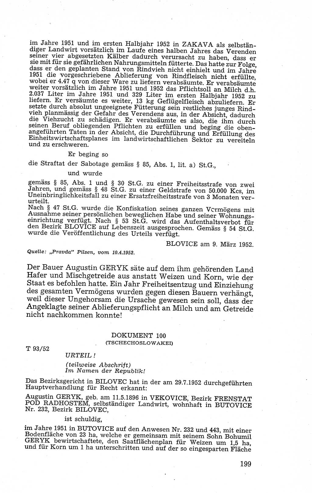 Recht in Fesseln, Dokumente, Internationale Juristen-Kommission [Bundesrepublik Deutschland (BRD)] 1955, Seite 199 (R. Dok. IJK BRD 1955, S. 199)