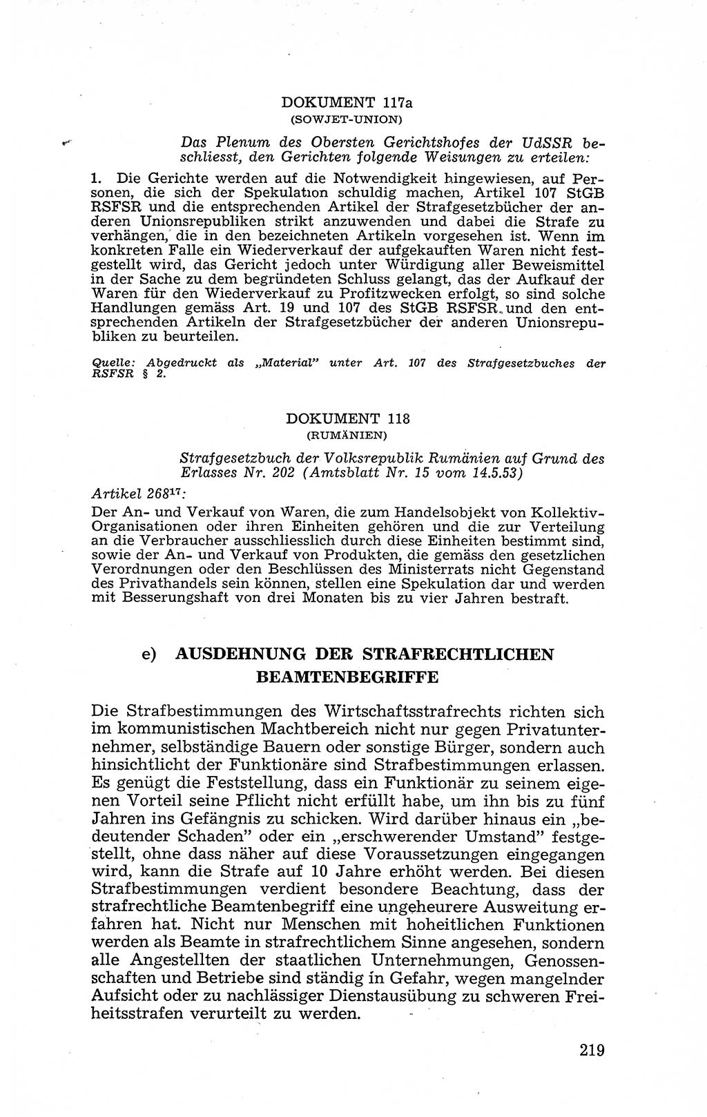 Recht in Fesseln, Dokumente, Internationale Juristen-Kommission [Bundesrepublik Deutschland (BRD)] 1955, Seite 219 (R. Dok. IJK BRD 1955, S. 219)