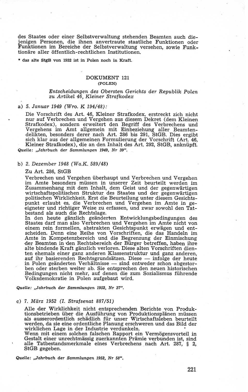 Recht in Fesseln, Dokumente, Internationale Juristen-Kommission [Bundesrepublik Deutschland (BRD)] 1955, Seite 221 (R. Dok. IJK BRD 1955, S. 221)