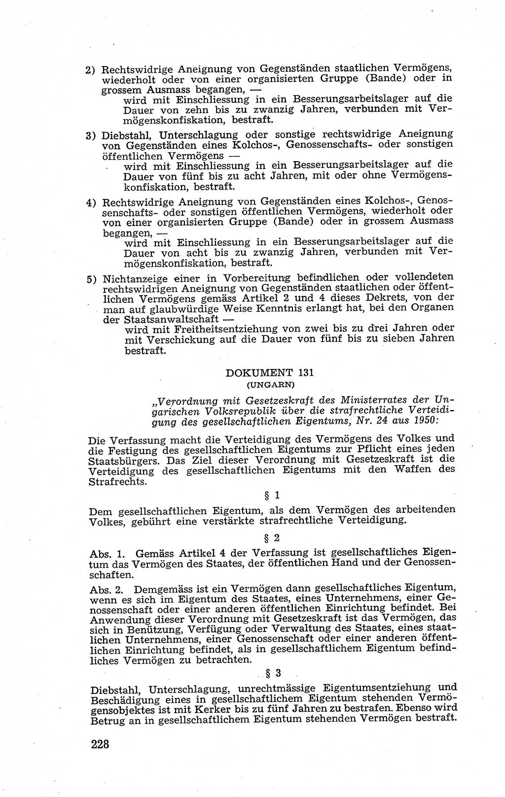 Recht in Fesseln, Dokumente, Internationale Juristen-Kommission [Bundesrepublik Deutschland (BRD)] 1955, Seite 228 (R. Dok. IJK BRD 1955, S. 228)