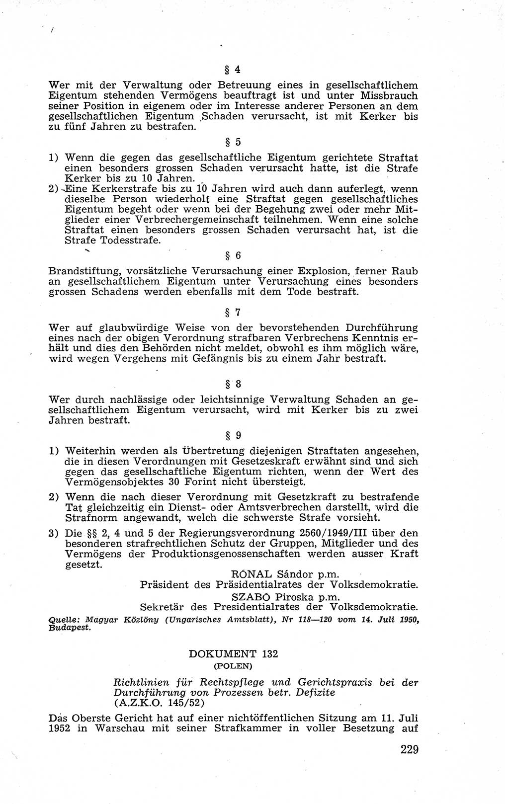Recht in Fesseln, Dokumente, Internationale Juristen-Kommission [Bundesrepublik Deutschland (BRD)] 1955, Seite 229 (R. Dok. IJK BRD 1955, S. 229)