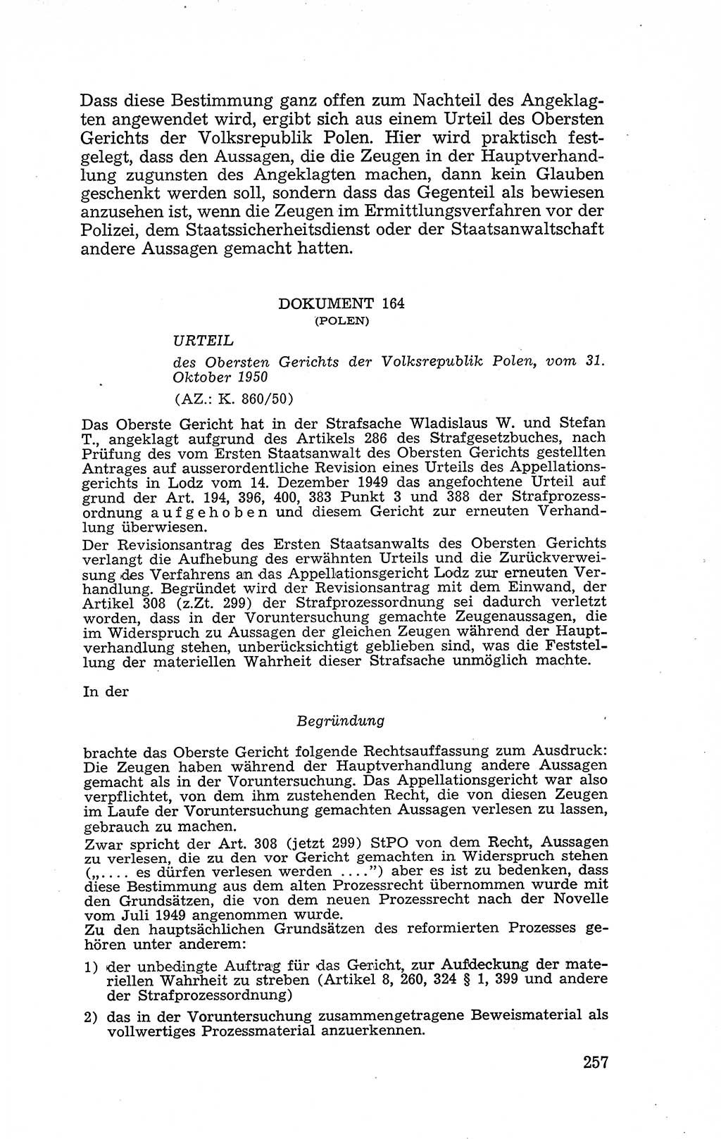 Recht in Fesseln, Dokumente, Internationale Juristen-Kommission [Bundesrepublik Deutschland (BRD)] 1955, Seite 257 (R. Dok. IJK BRD 1955, S. 257)
