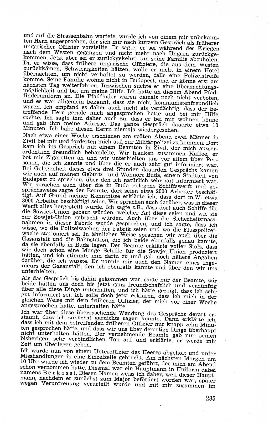 Recht in Fesseln, Dokumente, Internationale Juristen-Kommission [Bundesrepublik Deutschland (BRD)] 1955, Seite 285 (R. Dok. IJK BRD 1955, S. 285)