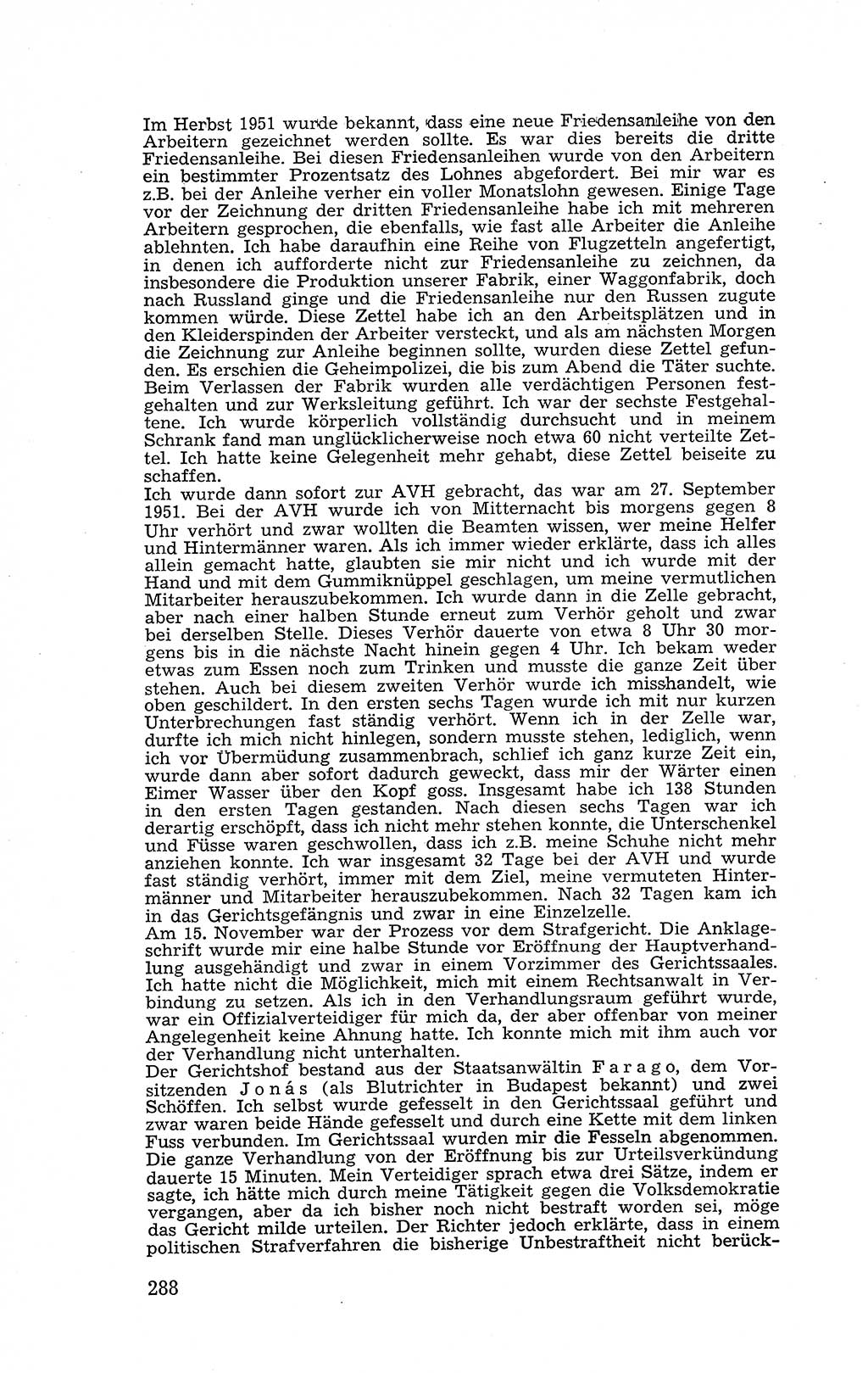 Recht in Fesseln, Dokumente, Internationale Juristen-Kommission [Bundesrepublik Deutschland (BRD)] 1955, Seite 288 (R. Dok. IJK BRD 1955, S. 288)