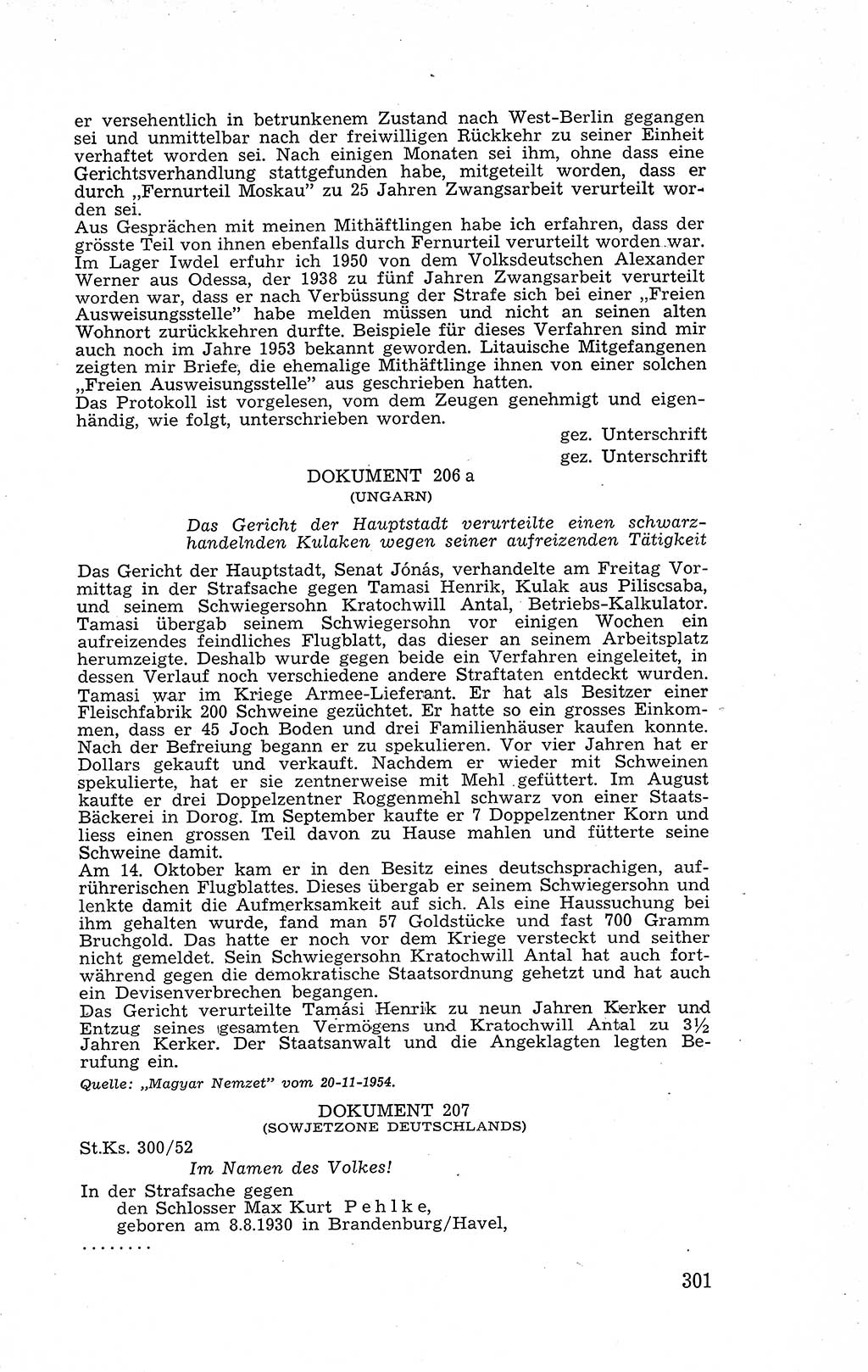 Recht in Fesseln, Dokumente, Internationale Juristen-Kommission [Bundesrepublik Deutschland (BRD)] 1955, Seite 301 (R. Dok. IJK BRD 1955, S. 301)