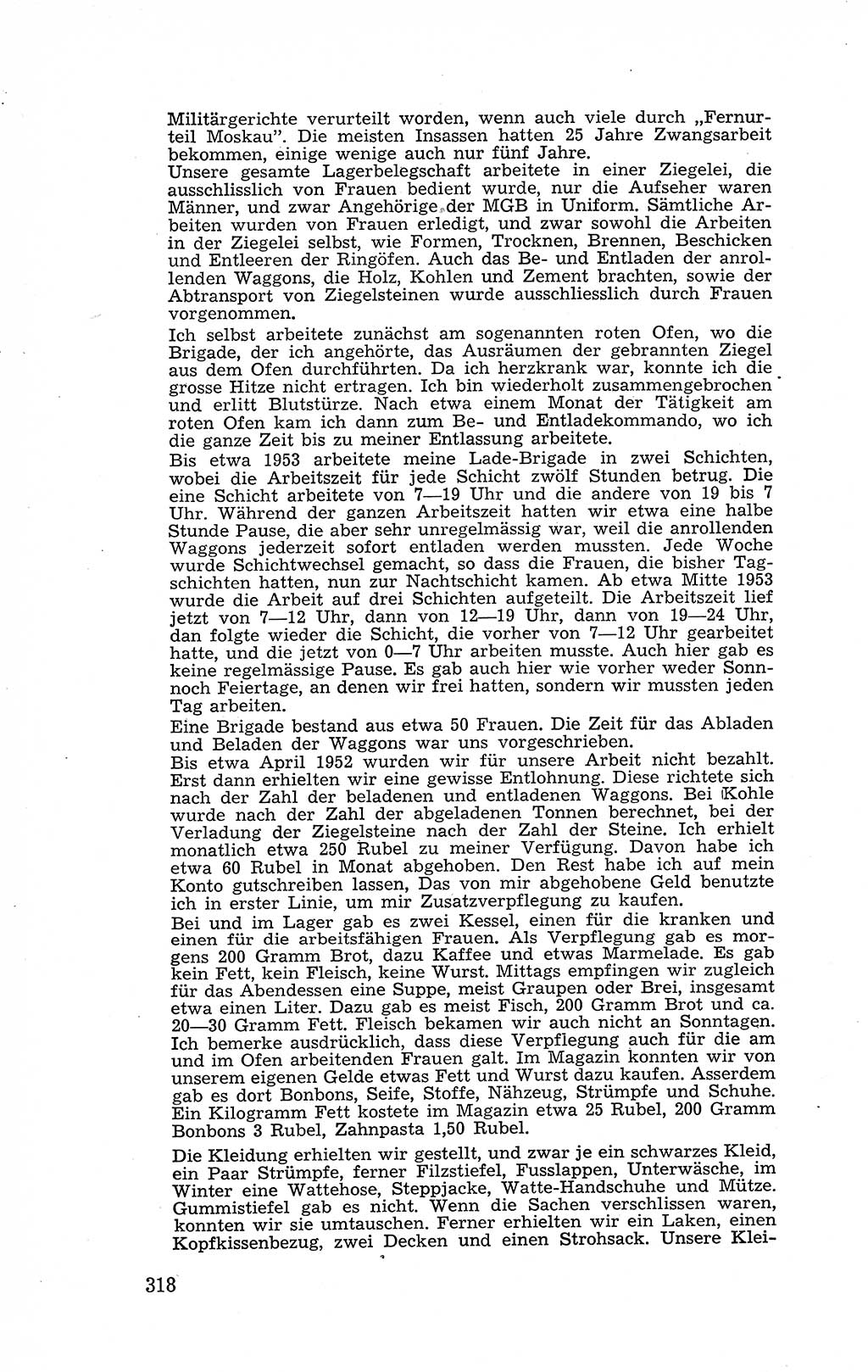 Recht in Fesseln, Dokumente, Internationale Juristen-Kommission [Bundesrepublik Deutschland (BRD)] 1955, Seite 318 (R. Dok. IJK BRD 1955, S. 318)