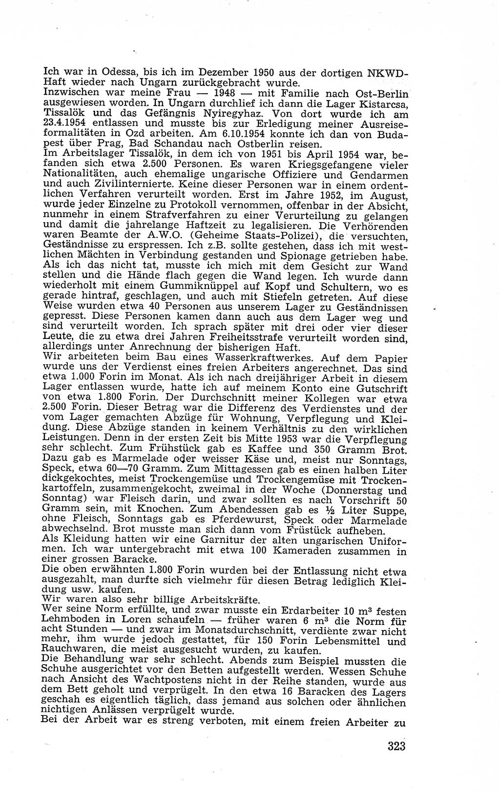 Recht in Fesseln, Dokumente, Internationale Juristen-Kommission [Bundesrepublik Deutschland (BRD)] 1955, Seite 323 (R. Dok. IJK BRD 1955, S. 323)