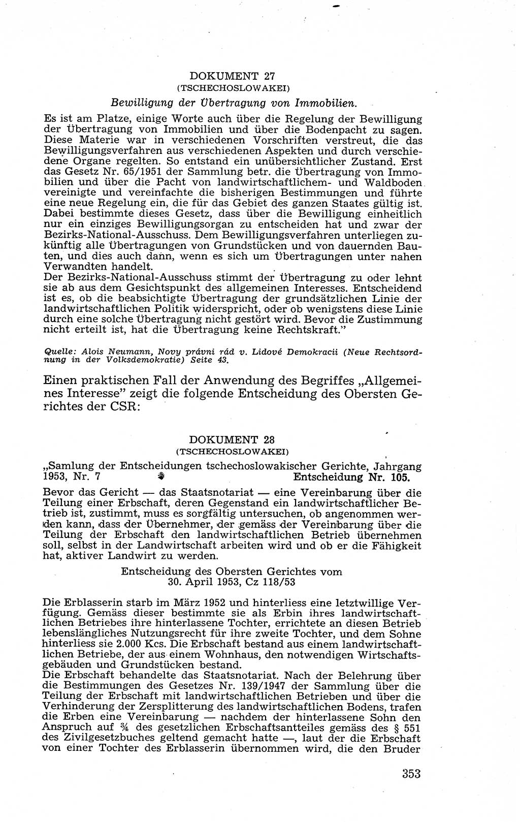 Recht in Fesseln, Dokumente, Internationale Juristen-Kommission [Bundesrepublik Deutschland (BRD)] 1955, Seite 353 (R. Dok. IJK BRD 1955, S. 353)