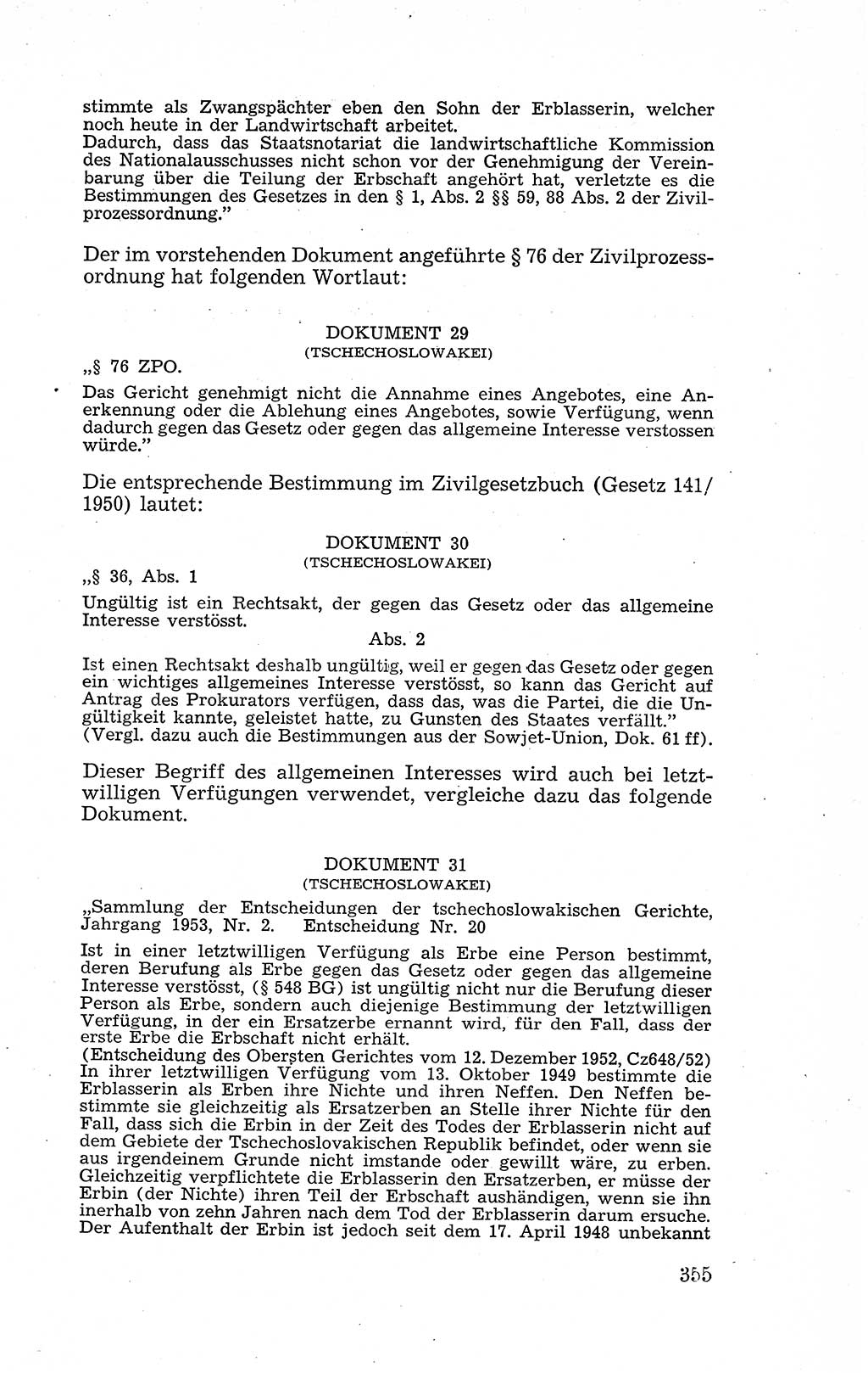 Recht in Fesseln, Dokumente, Internationale Juristen-Kommission [Bundesrepublik Deutschland (BRD)] 1955, Seite 355 (R. Dok. IJK BRD 1955, S. 355)