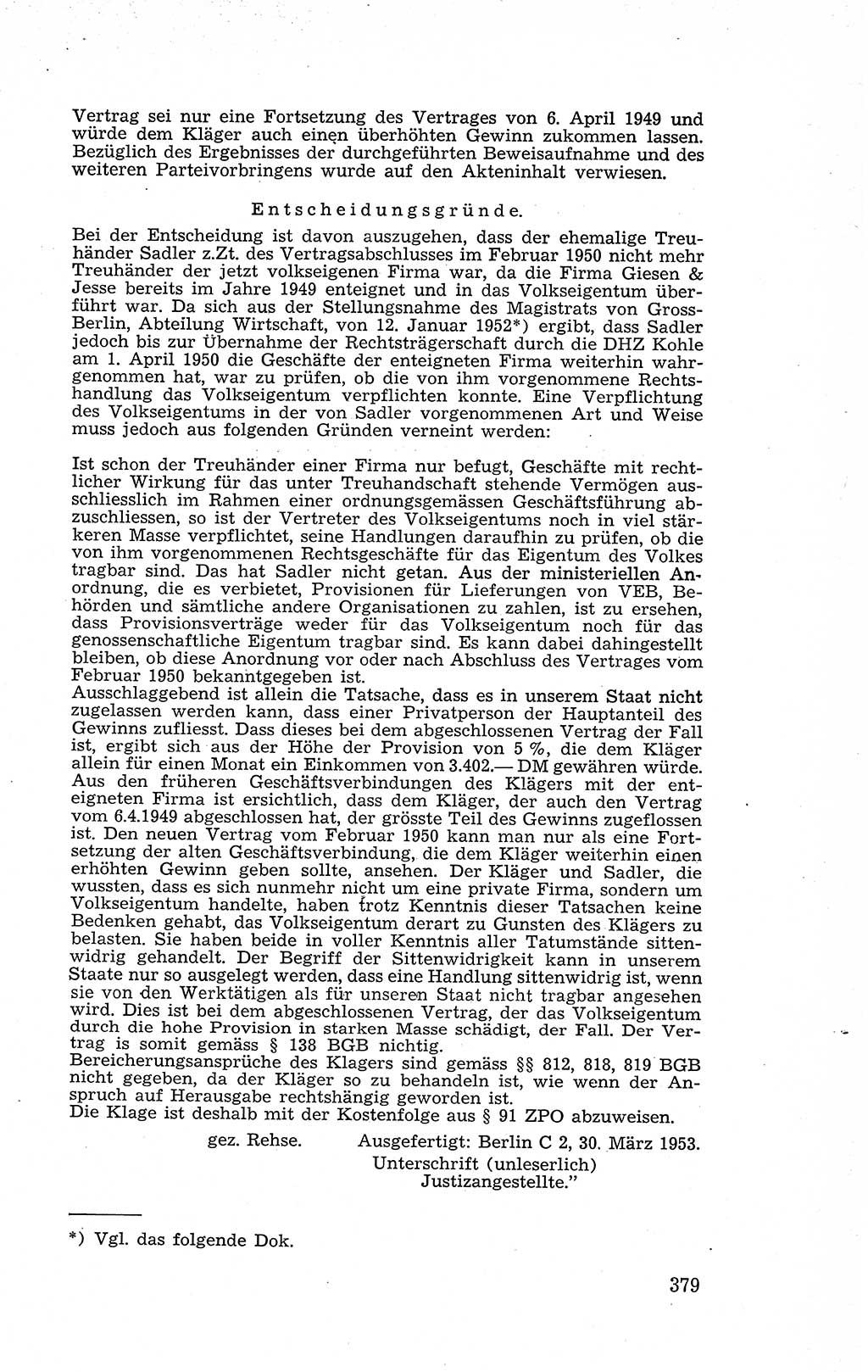 Recht in Fesseln, Dokumente, Internationale Juristen-Kommission [Bundesrepublik Deutschland (BRD)] 1955, Seite 379 (R. Dok. IJK BRD 1955, S. 379)