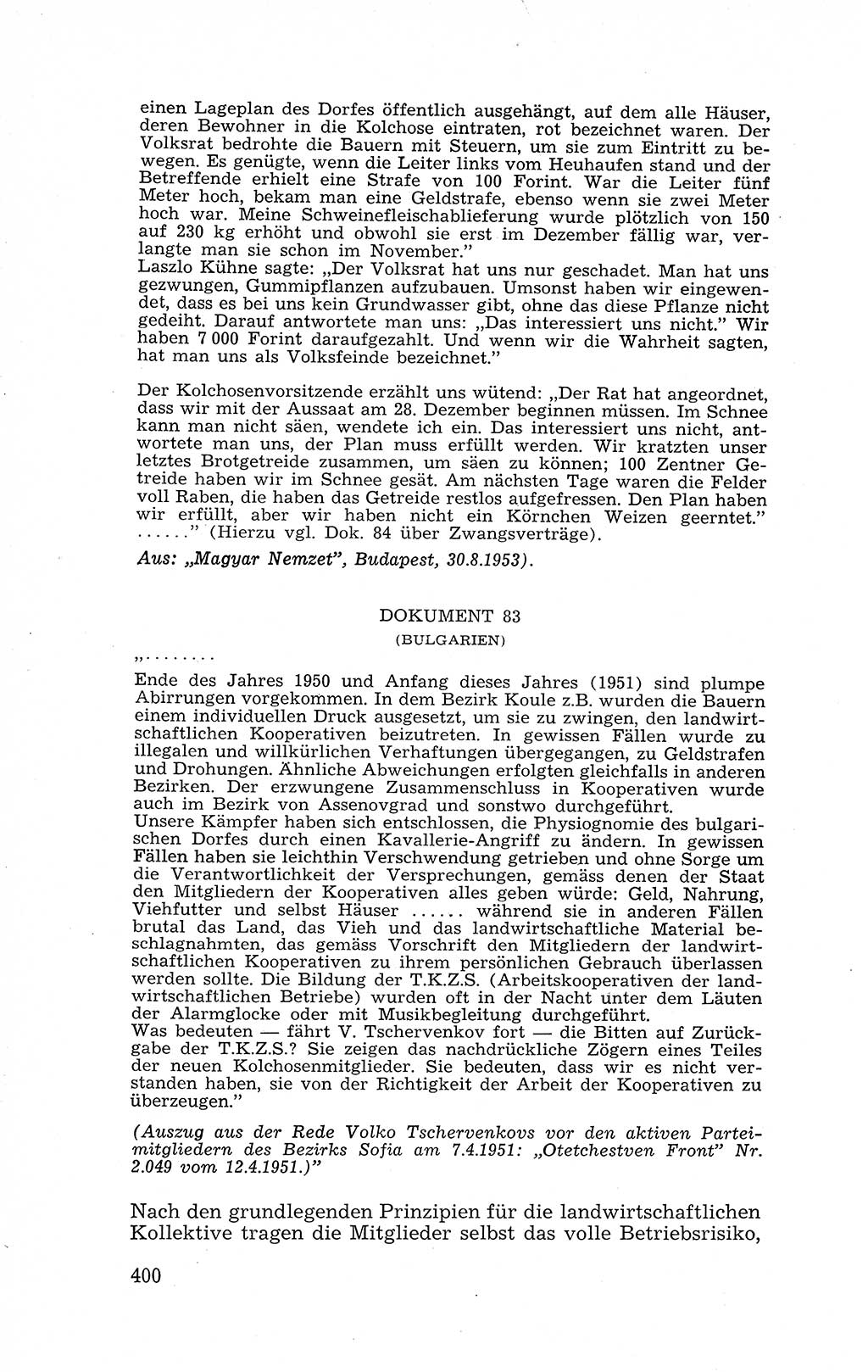 Recht in Fesseln, Dokumente, Internationale Juristen-Kommission [Bundesrepublik Deutschland (BRD)] 1955, Seite 400 (R. Dok. IJK BRD 1955, S. 400)