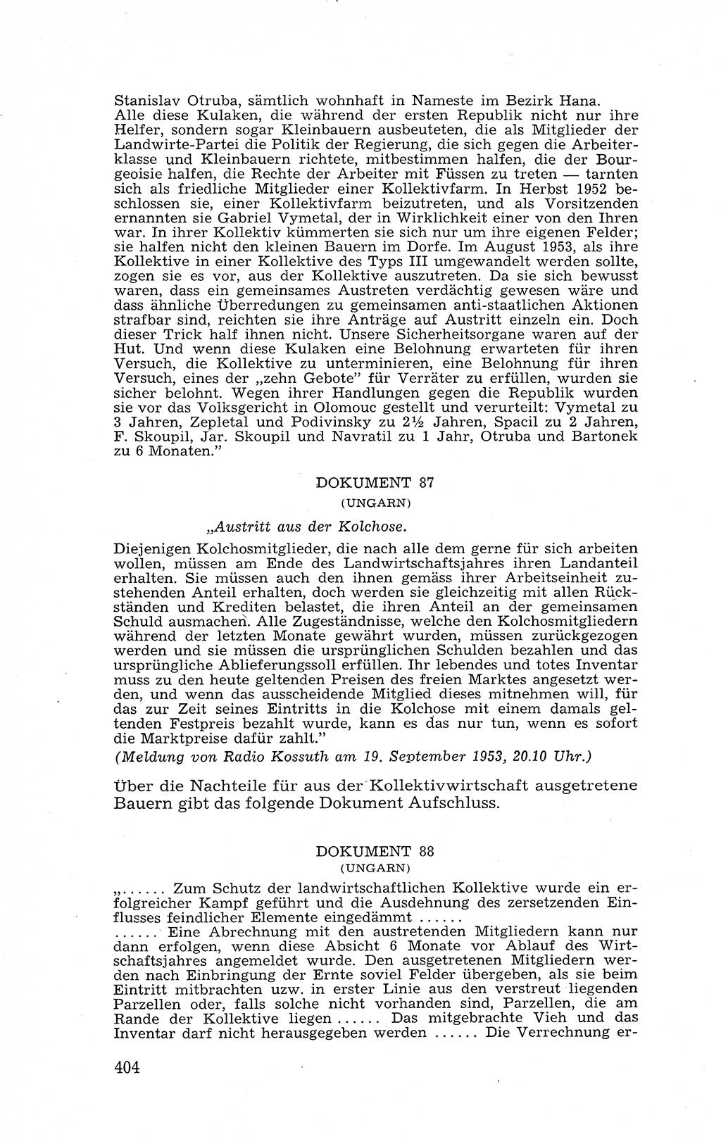 Recht in Fesseln, Dokumente, Internationale Juristen-Kommission [Bundesrepublik Deutschland (BRD)] 1955, Seite 404 (R. Dok. IJK BRD 1955, S. 404)