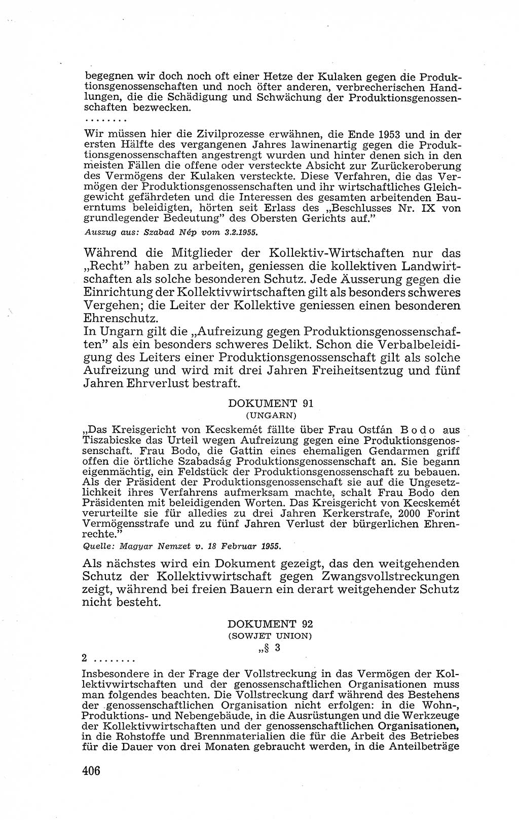 Recht in Fesseln, Dokumente, Internationale Juristen-Kommission [Bundesrepublik Deutschland (BRD)] 1955, Seite 406 (R. Dok. IJK BRD 1955, S. 406)