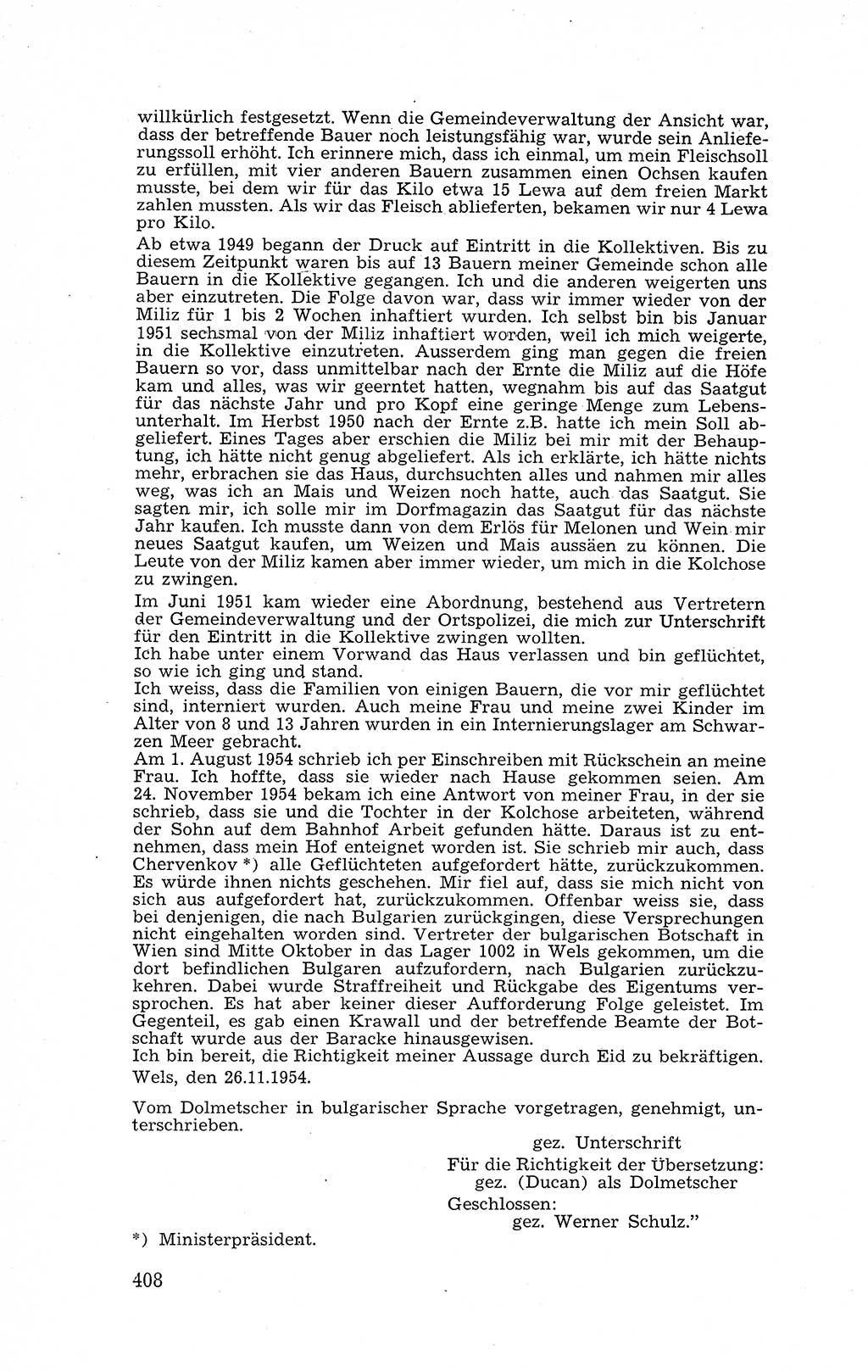 Recht in Fesseln, Dokumente, Internationale Juristen-Kommission [Bundesrepublik Deutschland (BRD)] 1955, Seite 408 (R. Dok. IJK BRD 1955, S. 408)