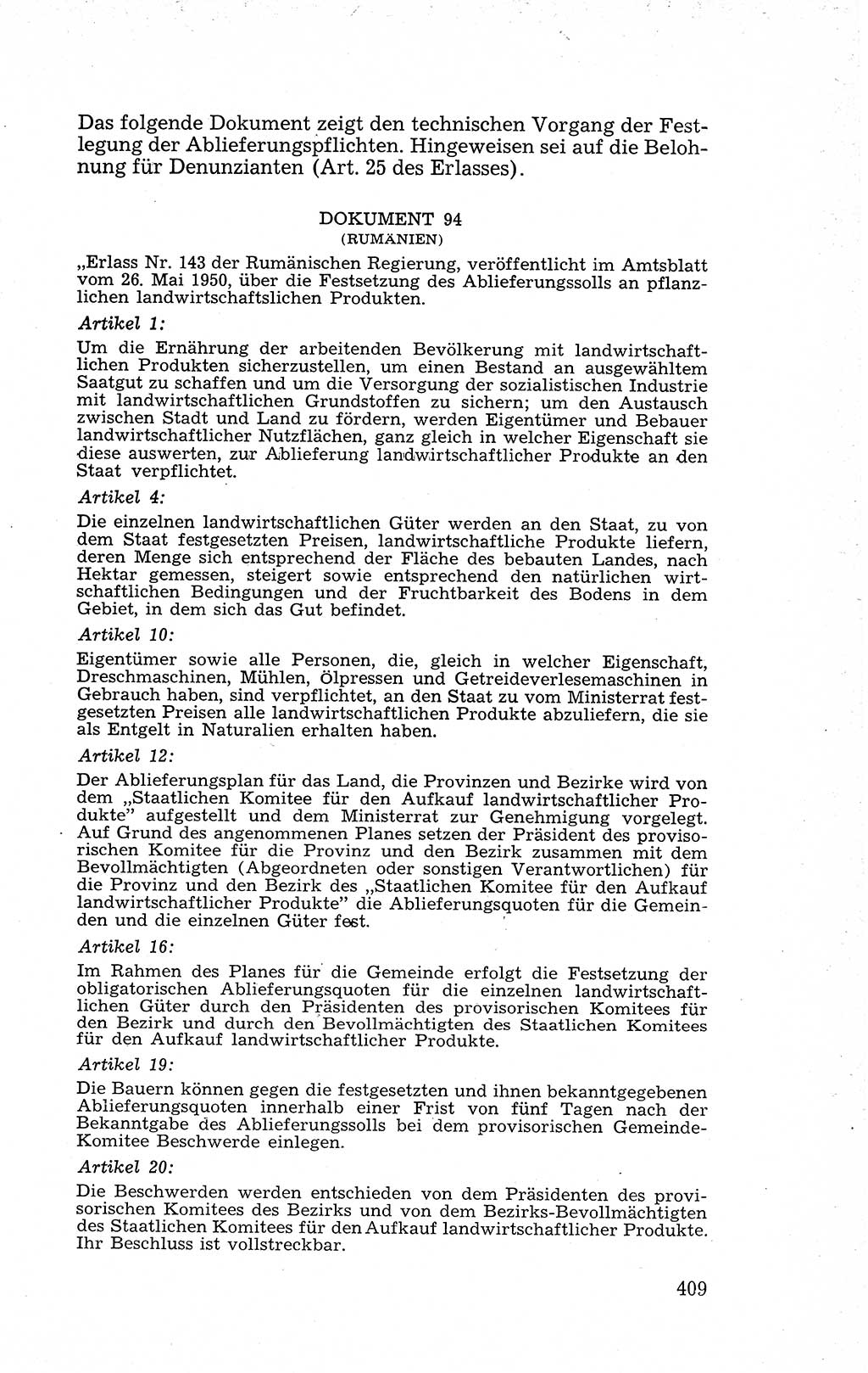 Recht in Fesseln, Dokumente, Internationale Juristen-Kommission [Bundesrepublik Deutschland (BRD)] 1955, Seite 409 (R. Dok. IJK BRD 1955, S. 409)