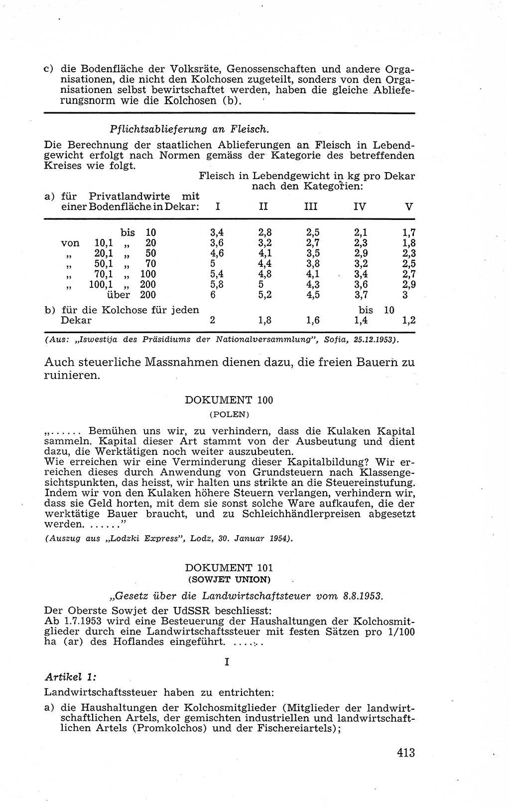 Recht in Fesseln, Dokumente, Internationale Juristen-Kommission [Bundesrepublik Deutschland (BRD)] 1955, Seite 413 (R. Dok. IJK BRD 1955, S. 413)