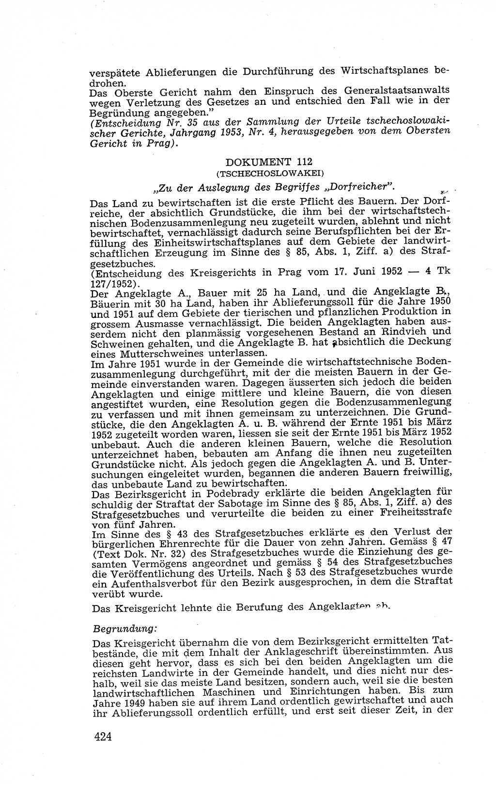Recht in Fesseln, Dokumente, Internationale Juristen-Kommission [Bundesrepublik Deutschland (BRD)] 1955, Seite 424 (R. Dok. IJK BRD 1955, S. 424)