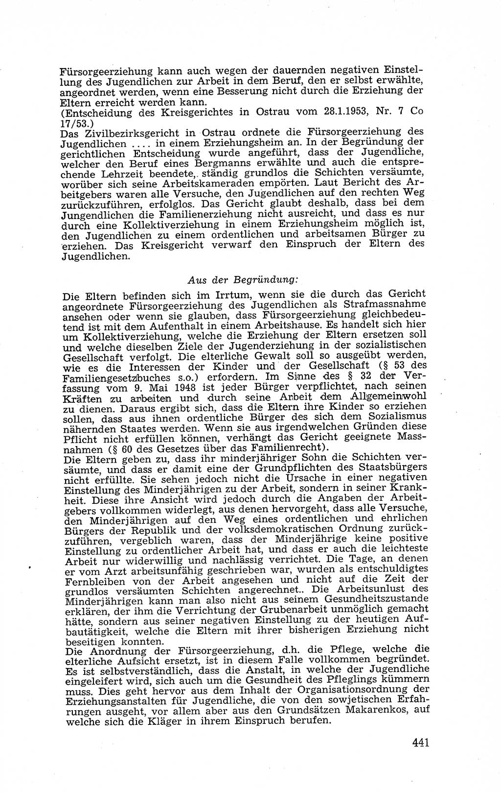 Recht in Fesseln, Dokumente, Internationale Juristen-Kommission [Bundesrepublik Deutschland (BRD)] 1955, Seite 441 (R. Dok. IJK BRD 1955, S. 441)