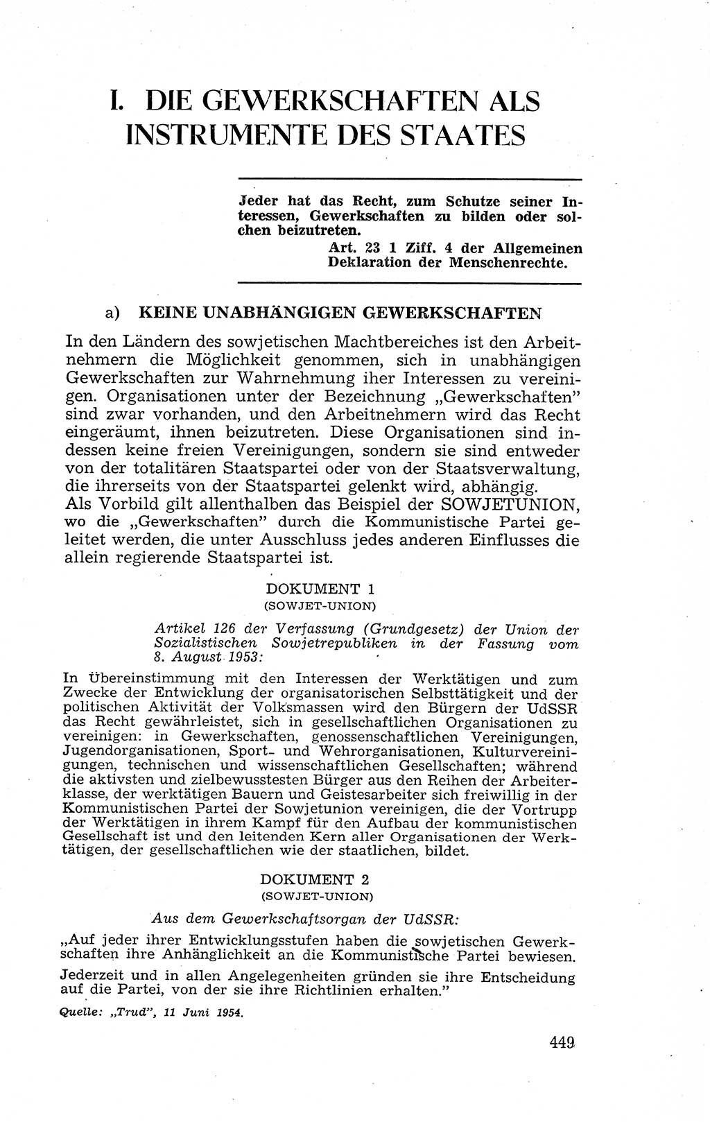 Recht in Fesseln, Dokumente, Internationale Juristen-Kommission [Bundesrepublik Deutschland (BRD)] 1955, Seite 449 (R. Dok. IJK BRD 1955, S. 449)