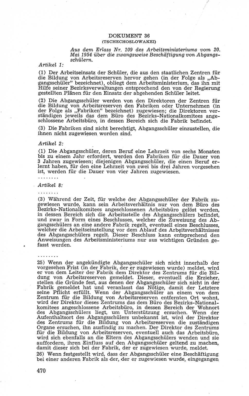 Recht in Fesseln, Dokumente, Internationale Juristen-Kommission [Bundesrepublik Deutschland (BRD)] 1955, Seite 470 (R. Dok. IJK BRD 1955, S. 470)